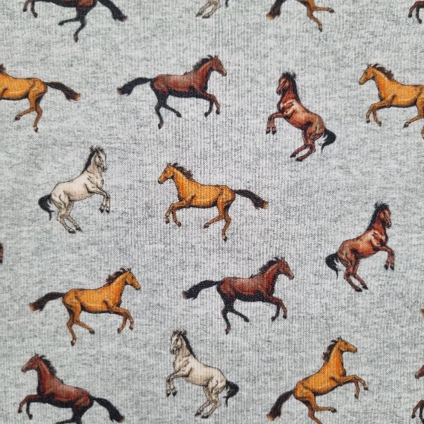 Pferde Baumwollsweat Sweat Malu Stoffhaus Malu - Stoffhaus