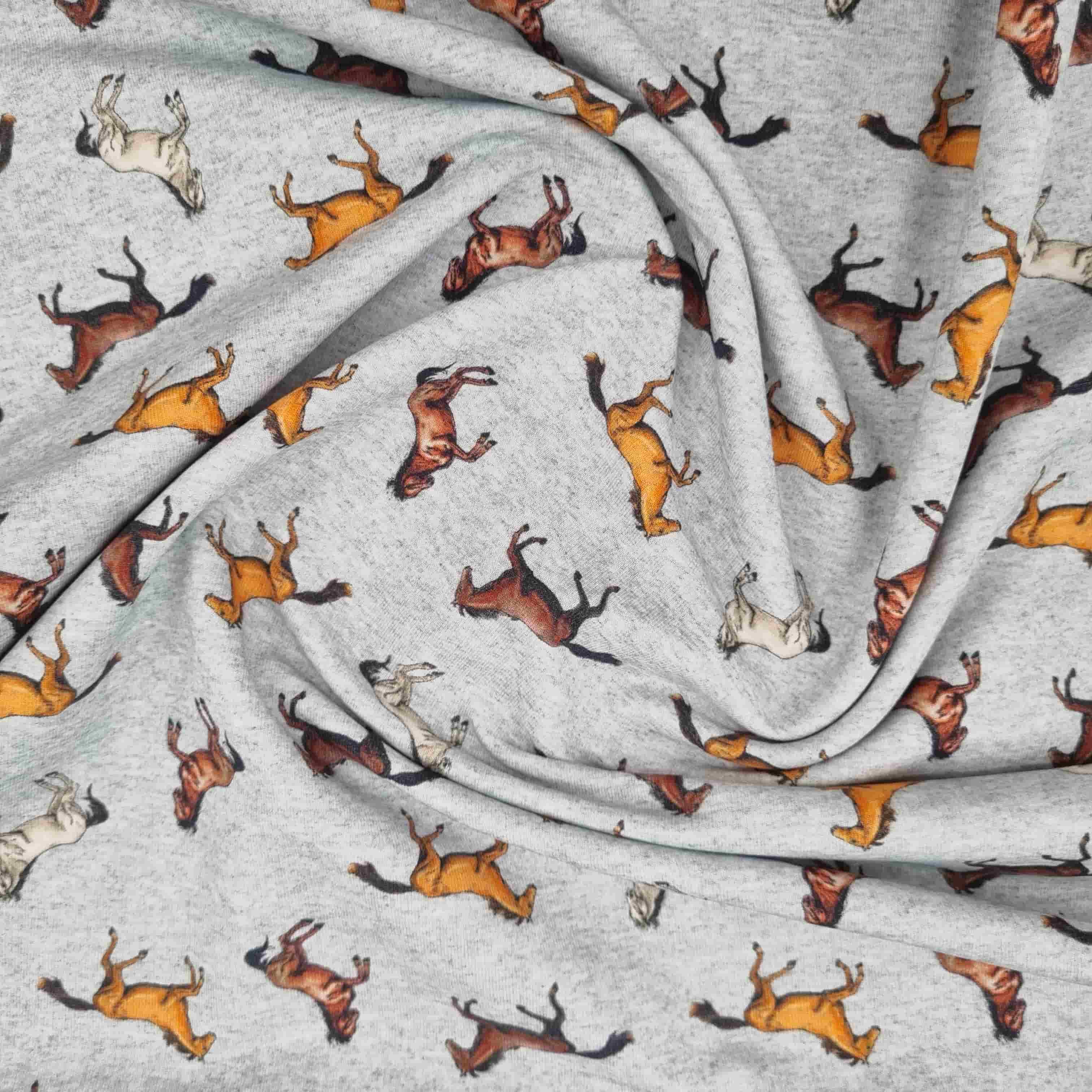 Pferde Baumwollsweat Sweat Malu Stoffhaus Malu - Stoffhaus