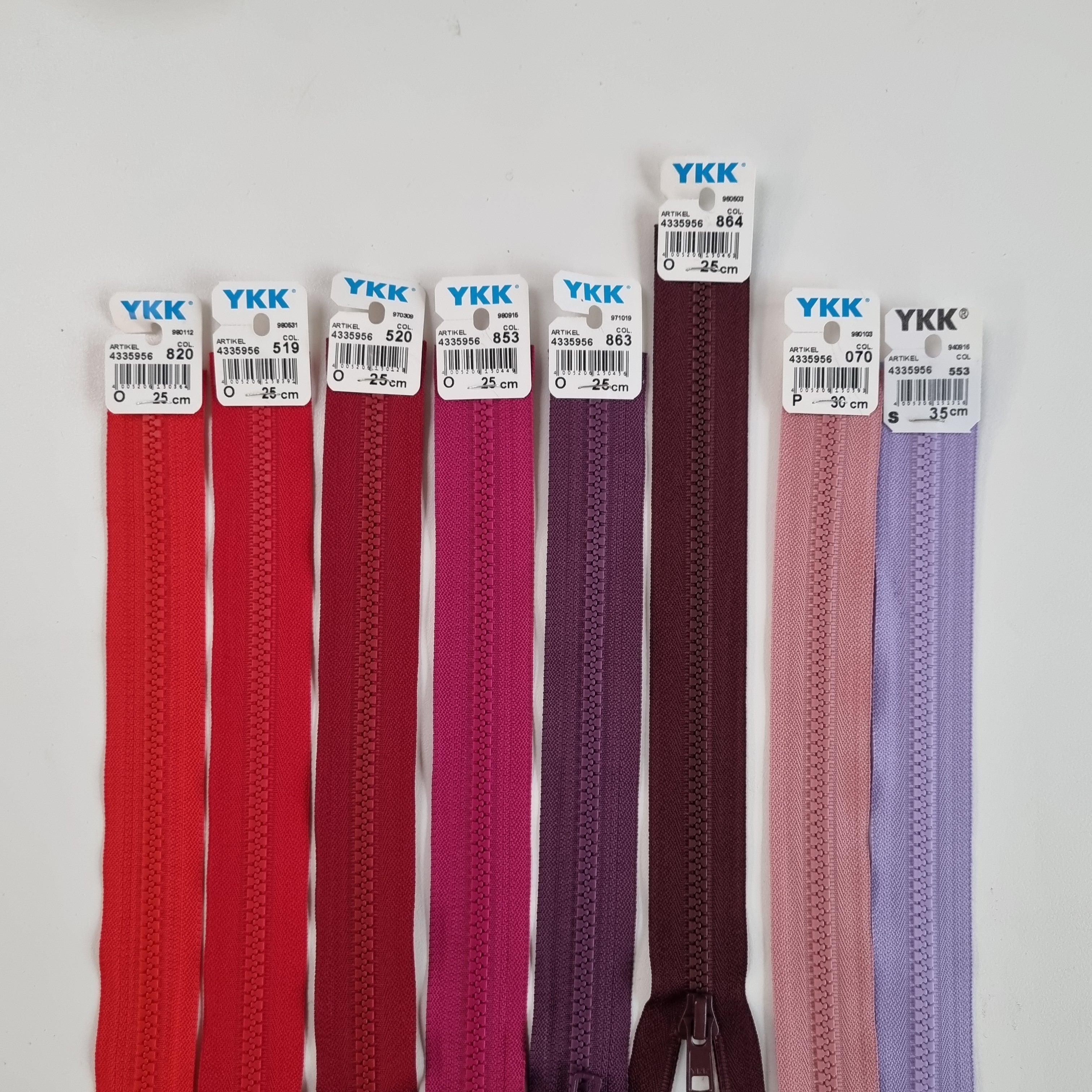 Plastikreißverschluß teilbar 5mm bordeauxrot Reißverschlüsse YKK Malu - Stoffhaus