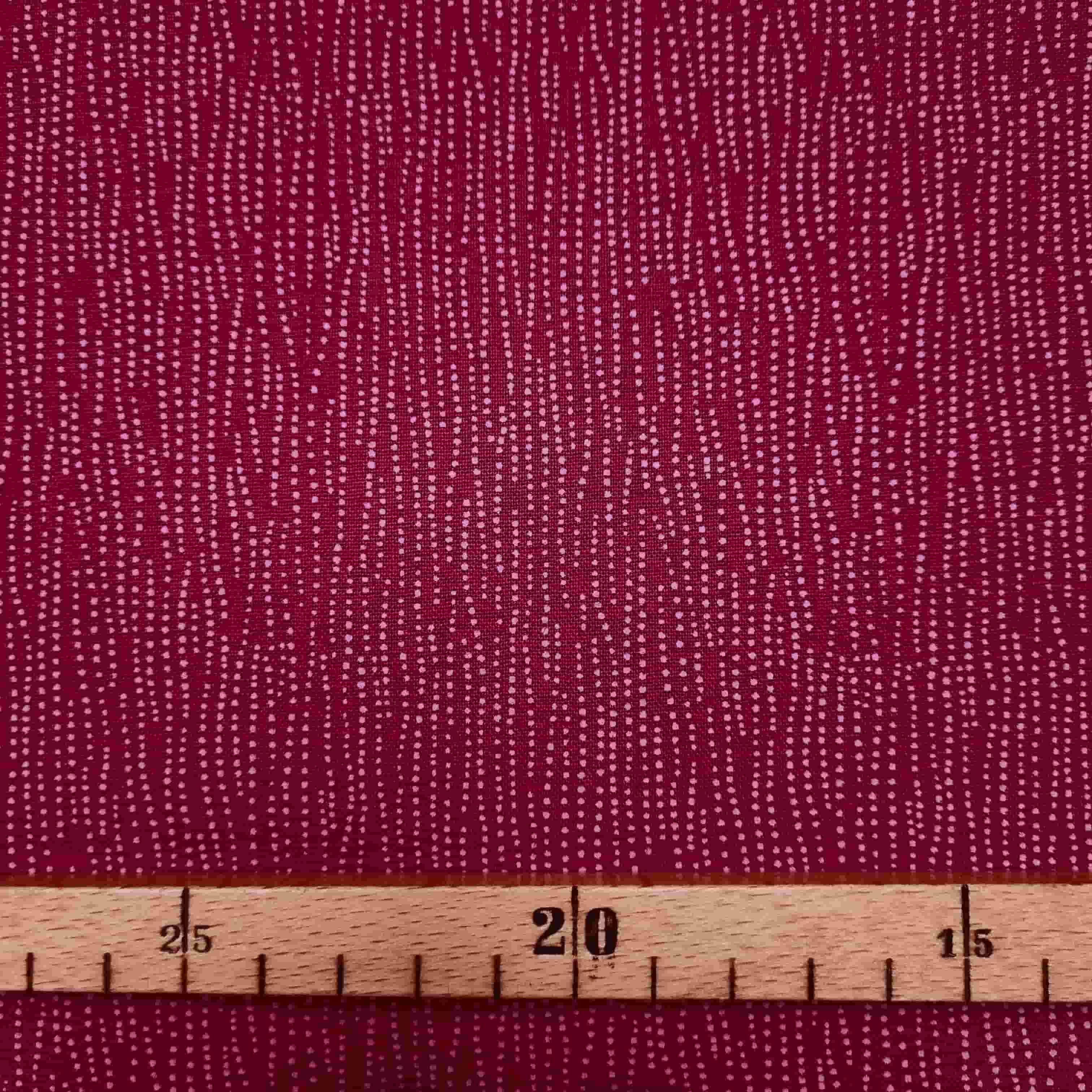 Popeline Pünktchenketten bordeaux/rosé Webstoff Malu Stoffhaus Malu - Stoffhaus