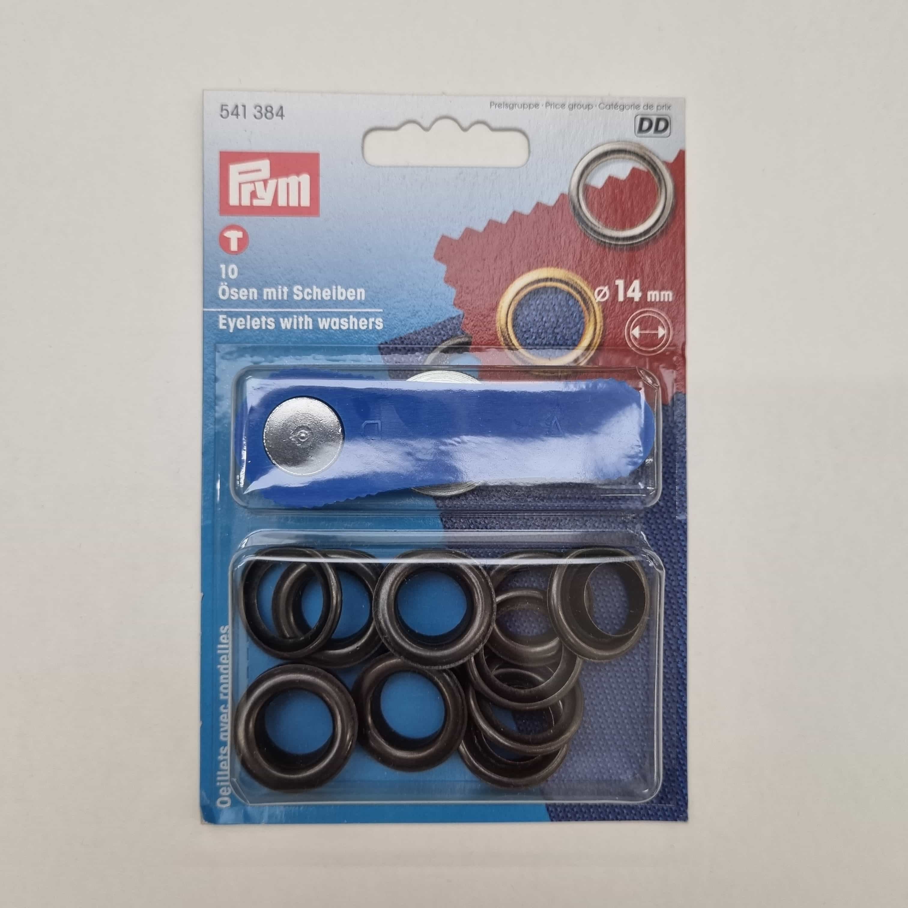 Prym Ösen 14 mm vier Farben zum Einschlagen Kurzware neu Prym schwarz Malu - Stoffhaus