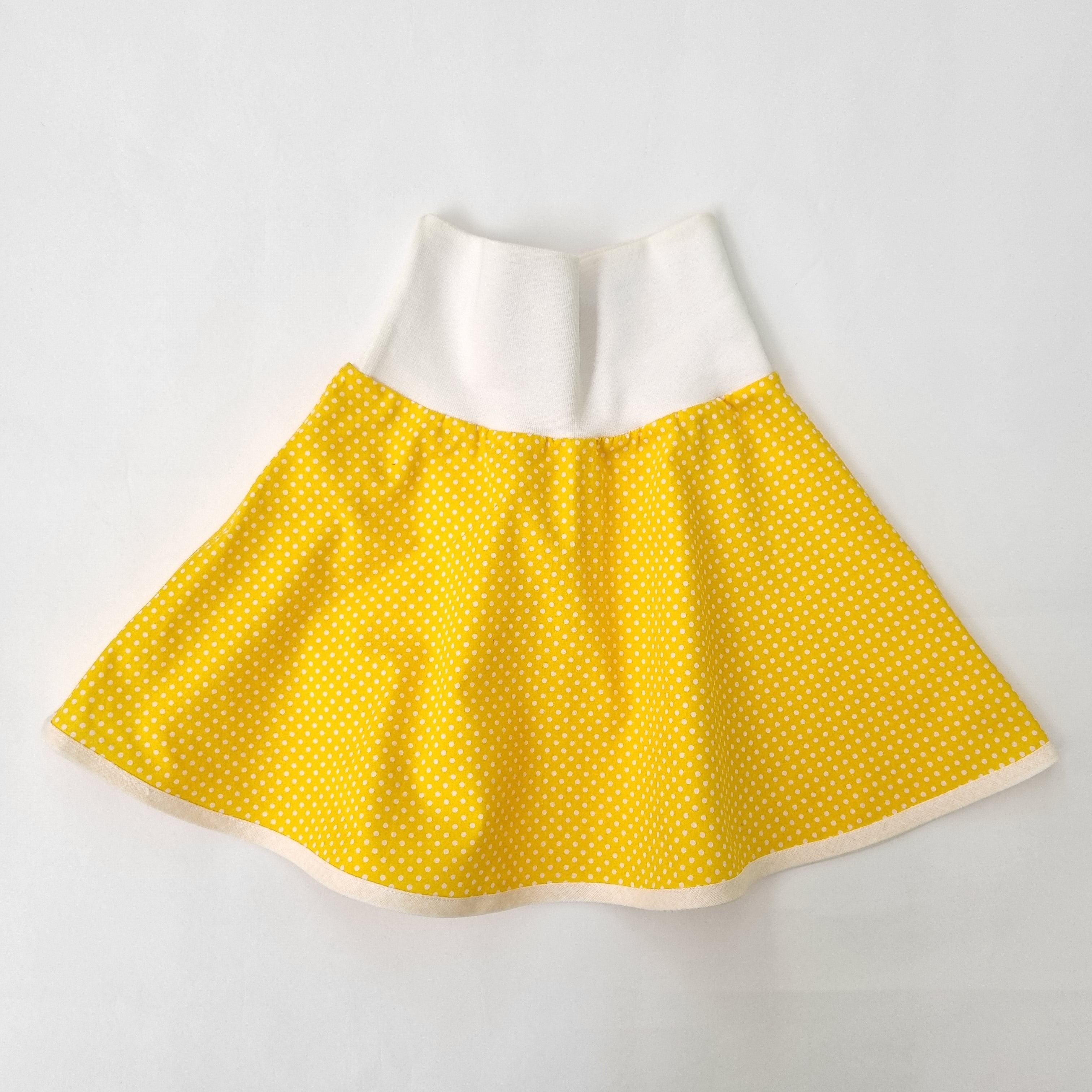 Pünktchenschwinger gelb Rock Ferienkinder Malu - Stoffhaus