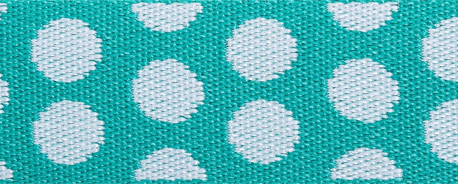 Punkte Gurtband 40mm Veno div. Farben Band Veno mint 325 Malu - Stoffhaus