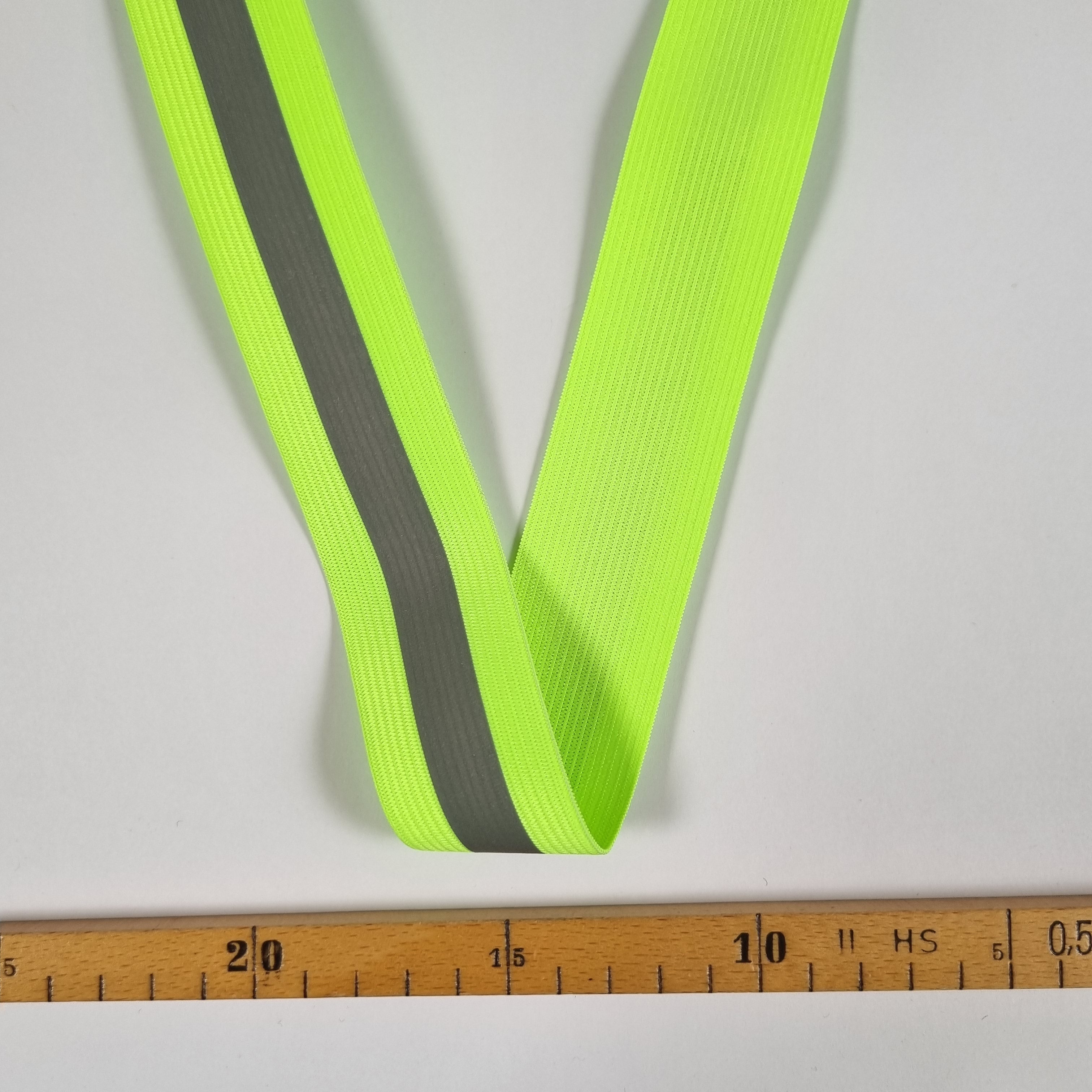 reflektierenes Gummiband neongelb 40mm Band elastisch Malu Stoffhaus Malu - Stoffhaus