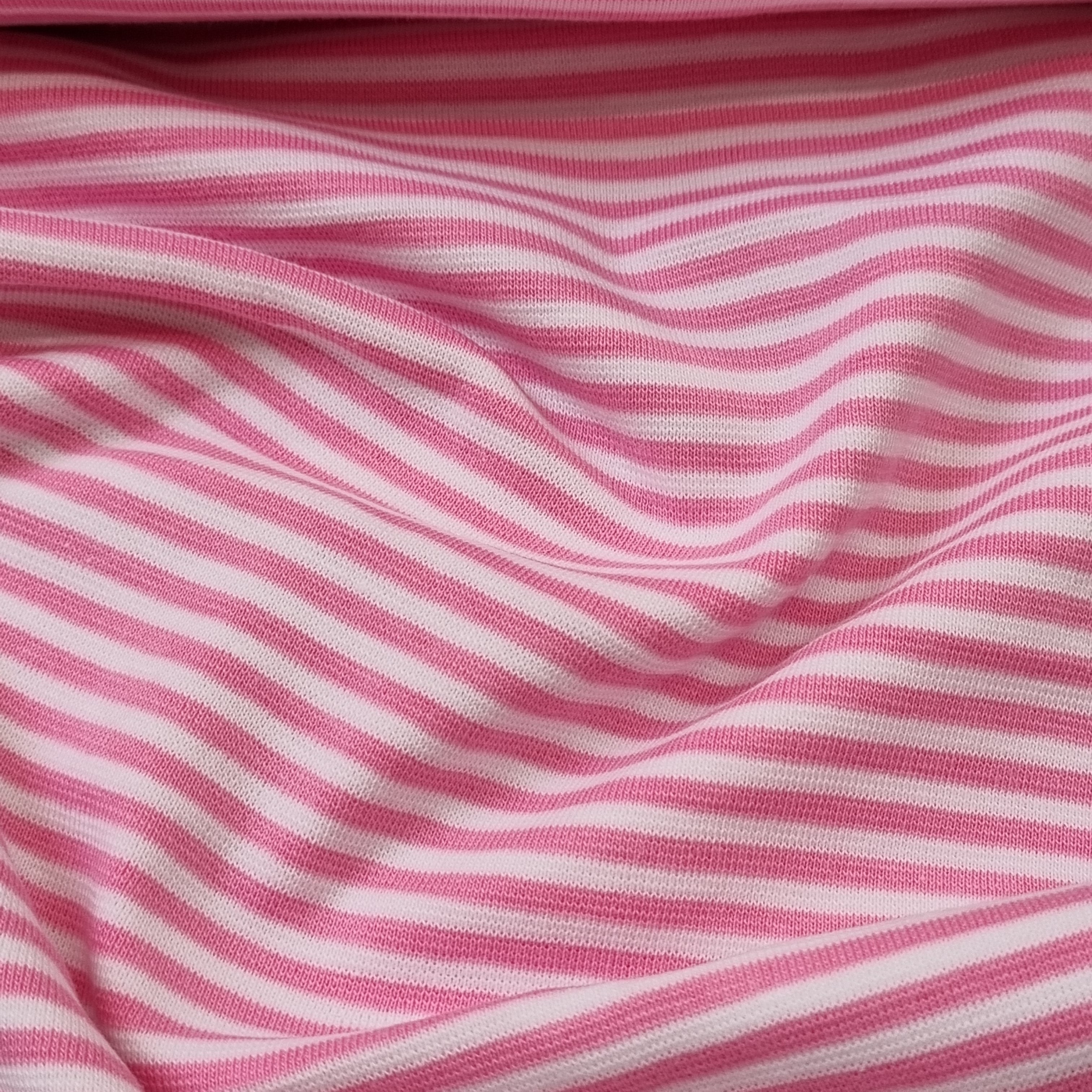 Ribbündchen Streifen verschiedene Farben Jersey Malu Stoffhaus rosa/weiss Malu - Stoffhaus