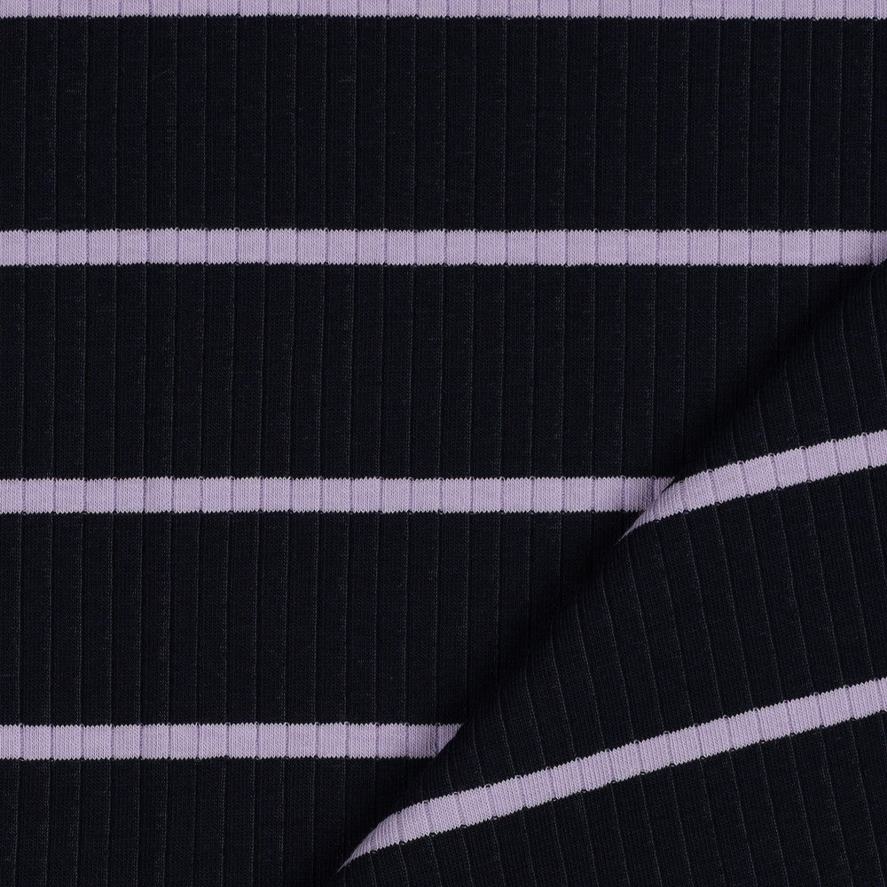 Ribjersey mit eingestrickten Streifen jersey, neu Malu Stoffhaus - Nähschule - Atelier Malu - Stoffhaus