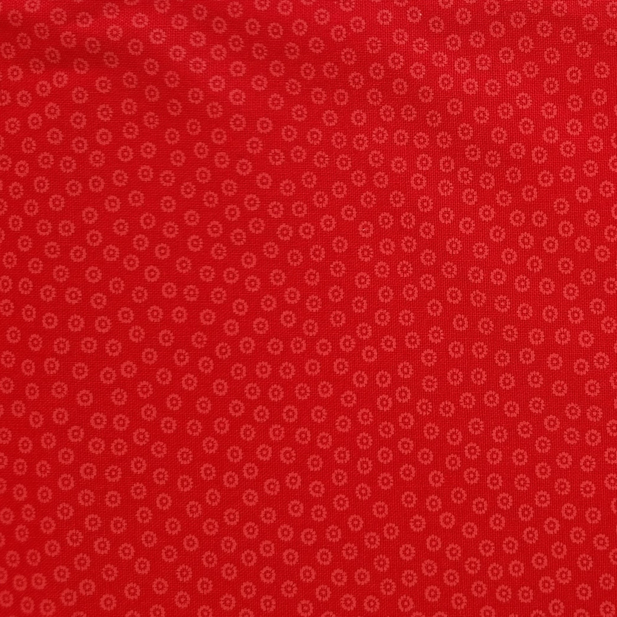 rot/rote Minimuster Webstoff Malu Stoffhaus Blüten Malu - Stoffhaus