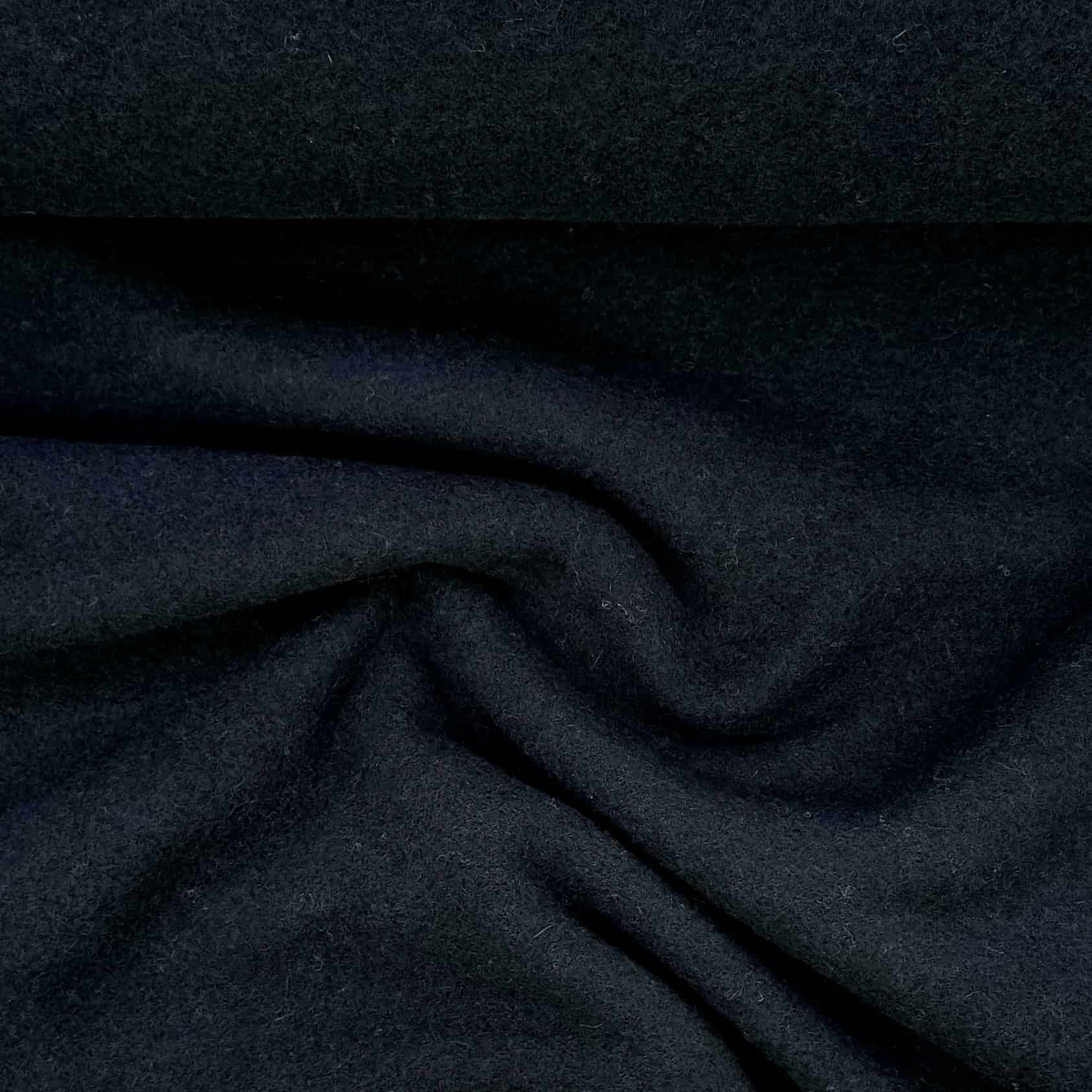 Schurwollfleece Nena verschiedene Farben Sweat Malu Stoffhaus - Nähschule - Atelier dunkelblau 597 Malu - Stoffhaus