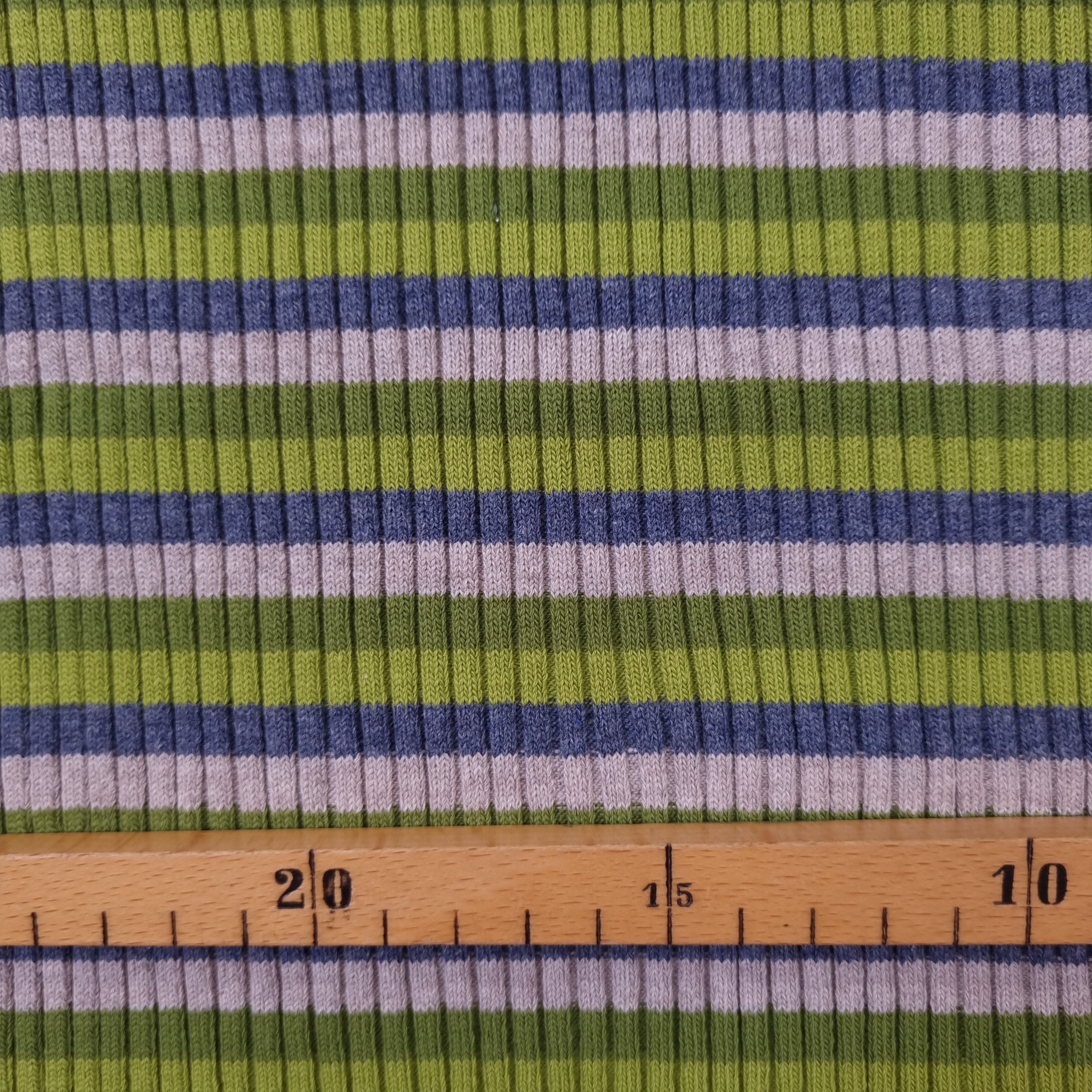 schweres Ribbündchen grün gestreift Jersey Malu Stoffhaus Malu - Stoffhaus