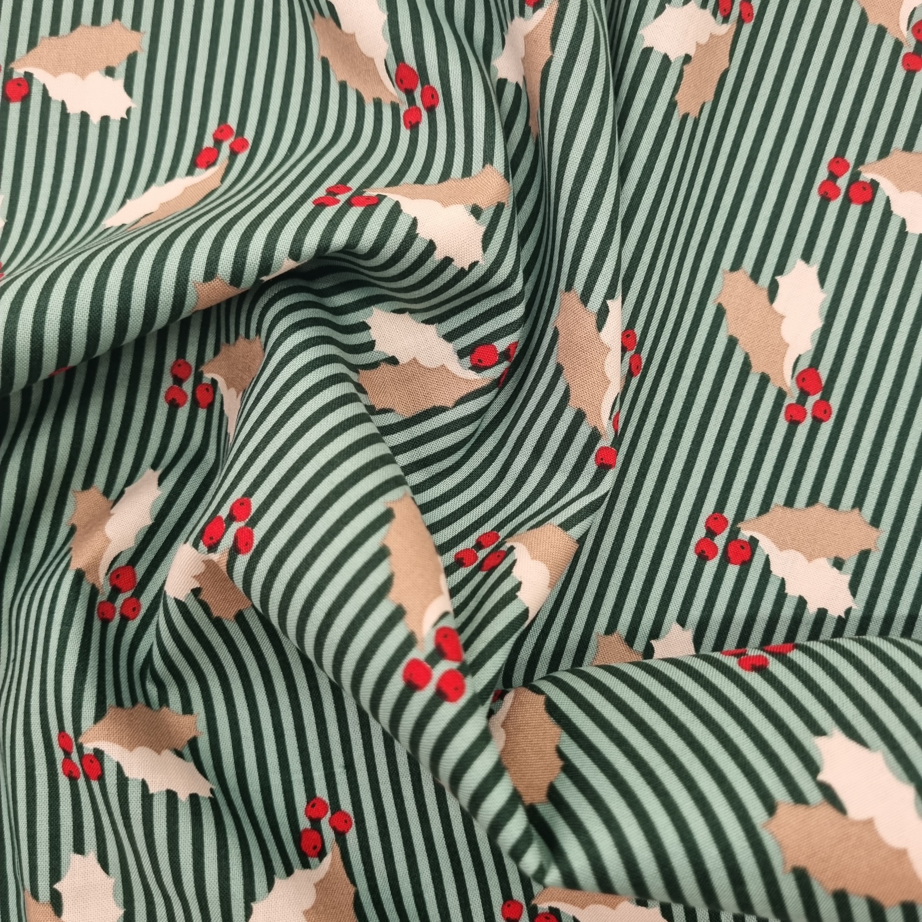 Stechpalme Baumwolldruck Webstoff Malu Stoffhaus Malu - Stoffhaus