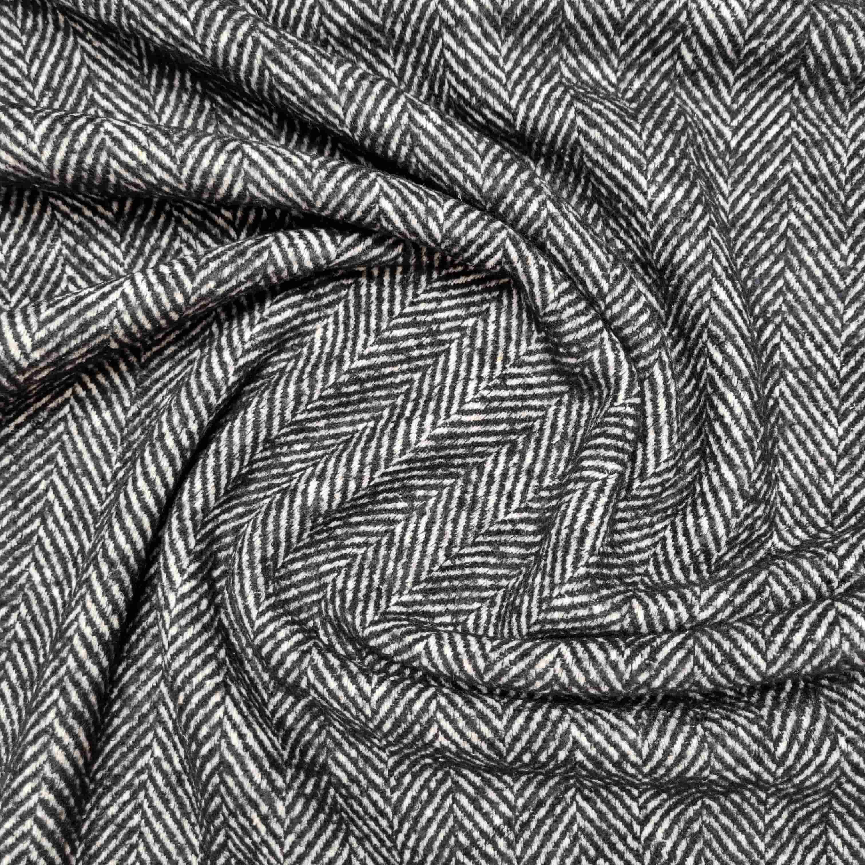 Tweed Stoff Fischgrat Malu Stoffhaus - Nähschule - Atelier pfeffer/salz Malu - Stoffhaus