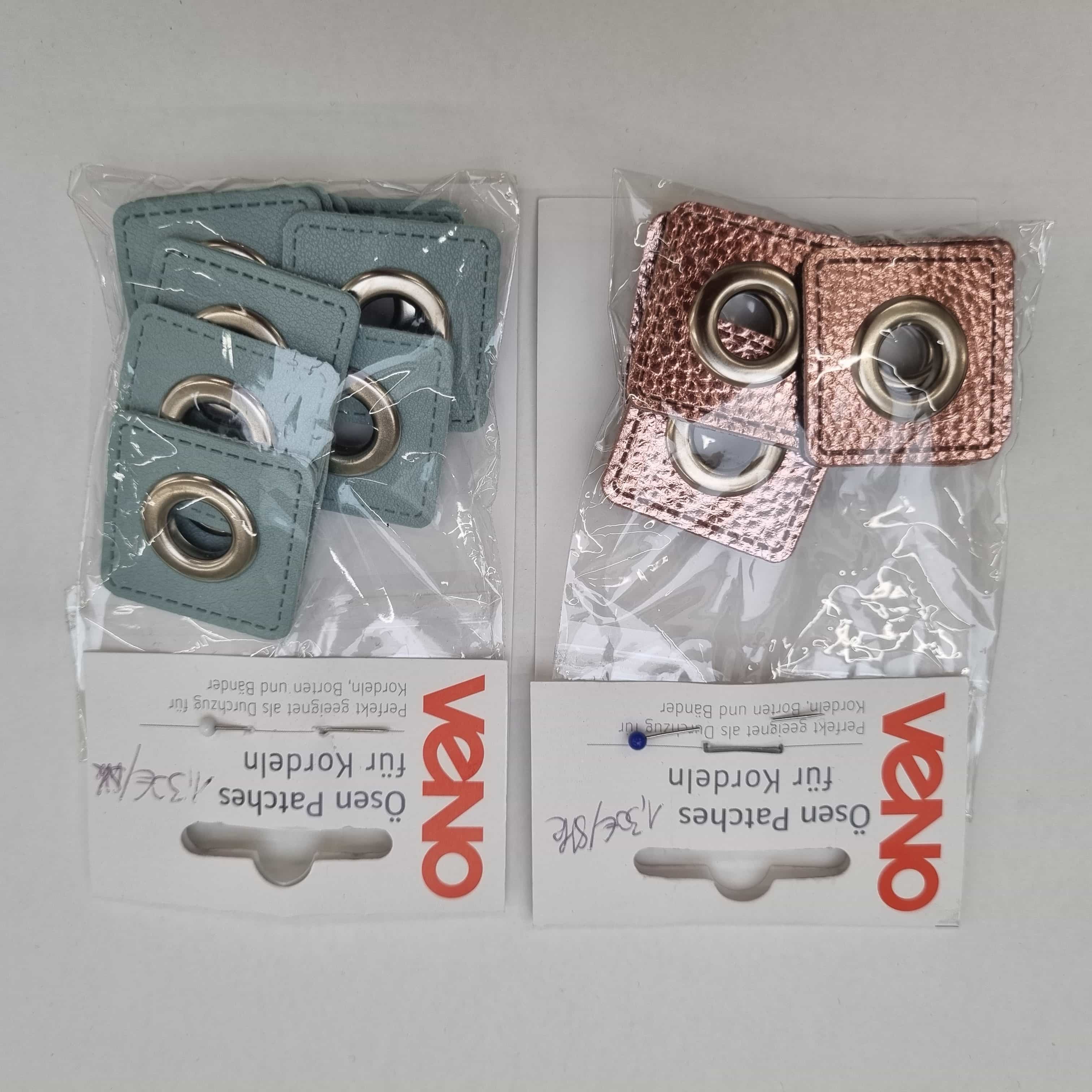 Veno Ösenpatches zwei Farben Kurzware neu Prym Malu - Stoffhaus