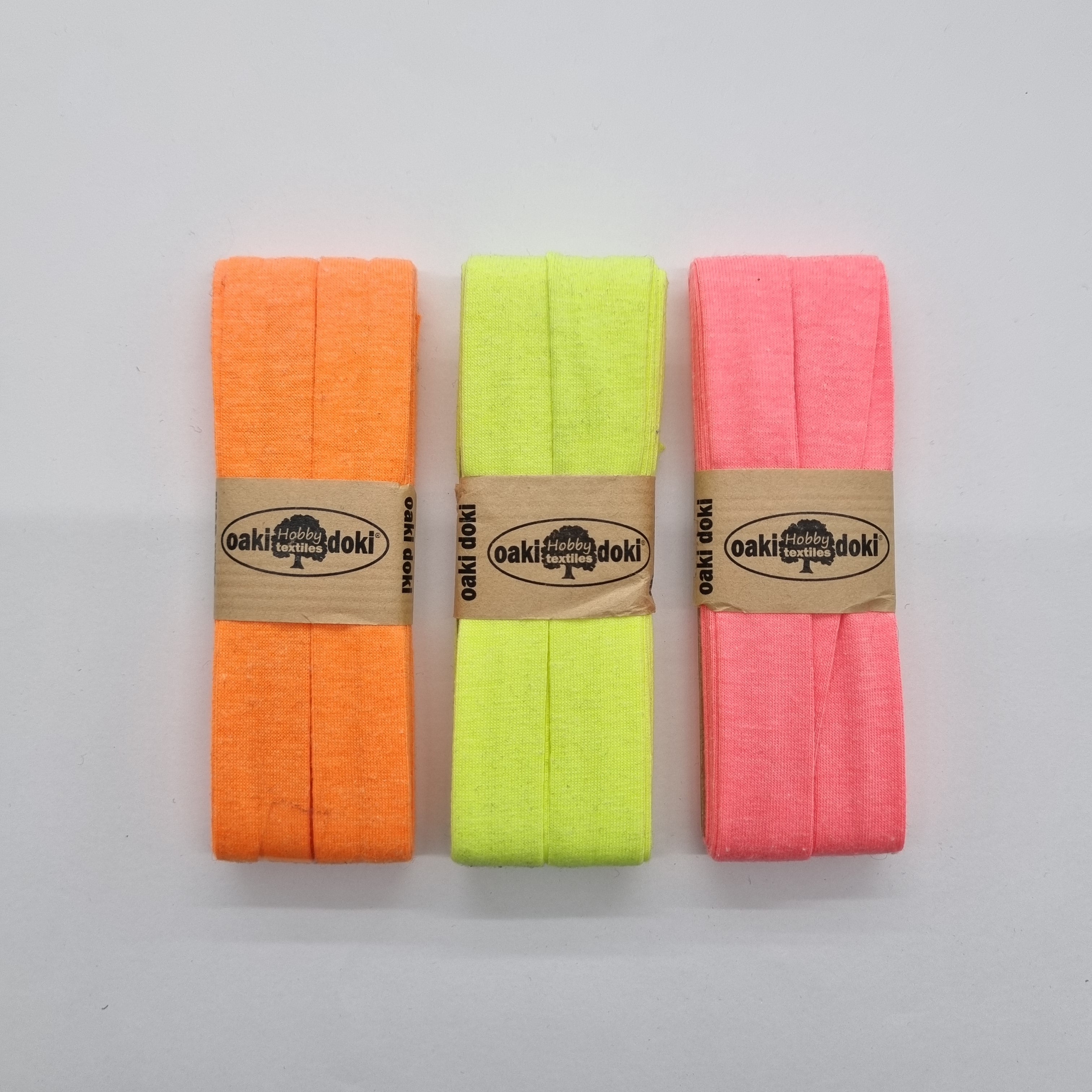 Viskoseschrägband 40/20 neon viele Farben Bänder OAKI DOKI Malu - Stoffhaus