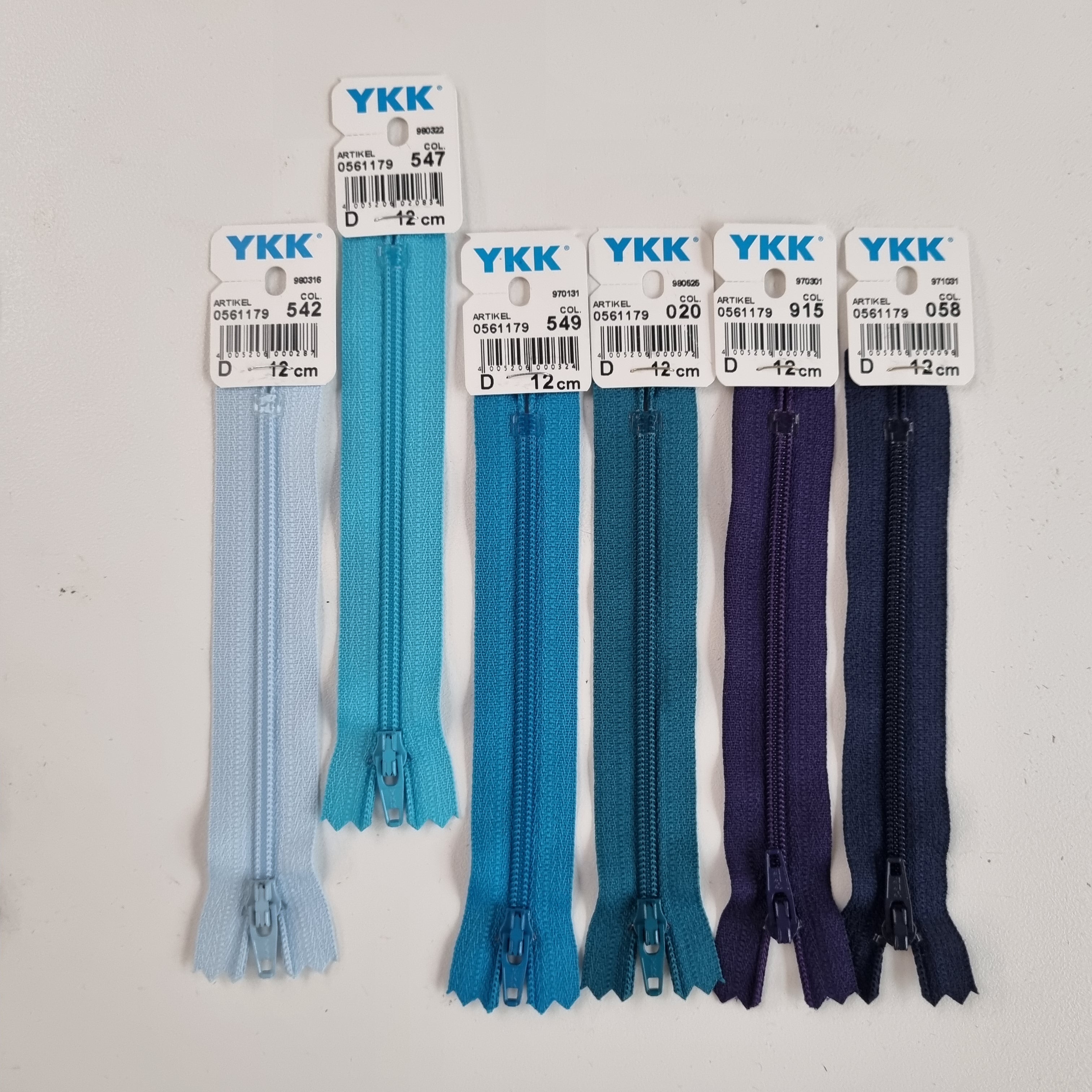 wasserblau YKK Reißverschluß Reißverschlüsse YKK Malu - Stoffhaus