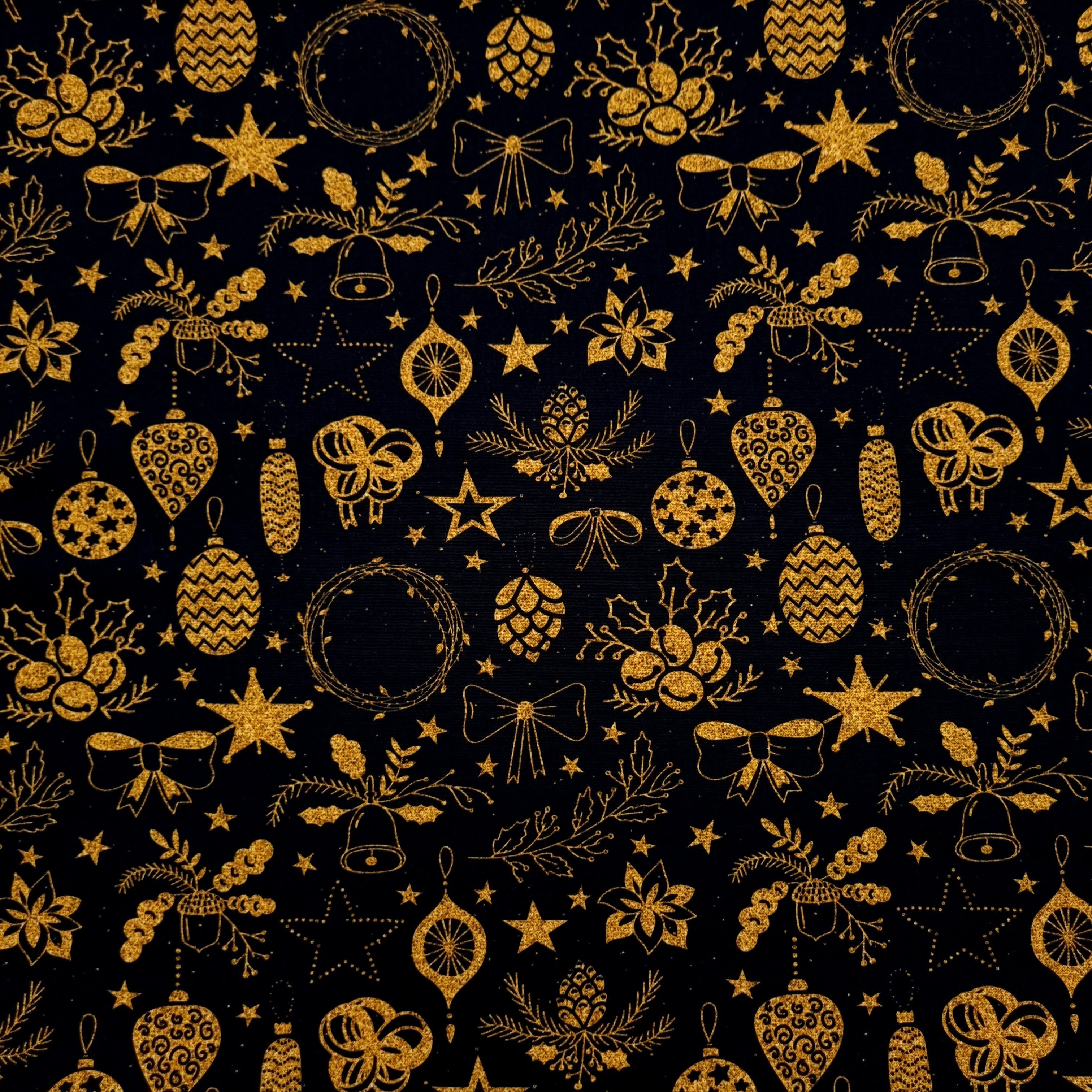 Weihnachtsdruck Schleifen Webstoff Swafing Malu - Stoffhaus