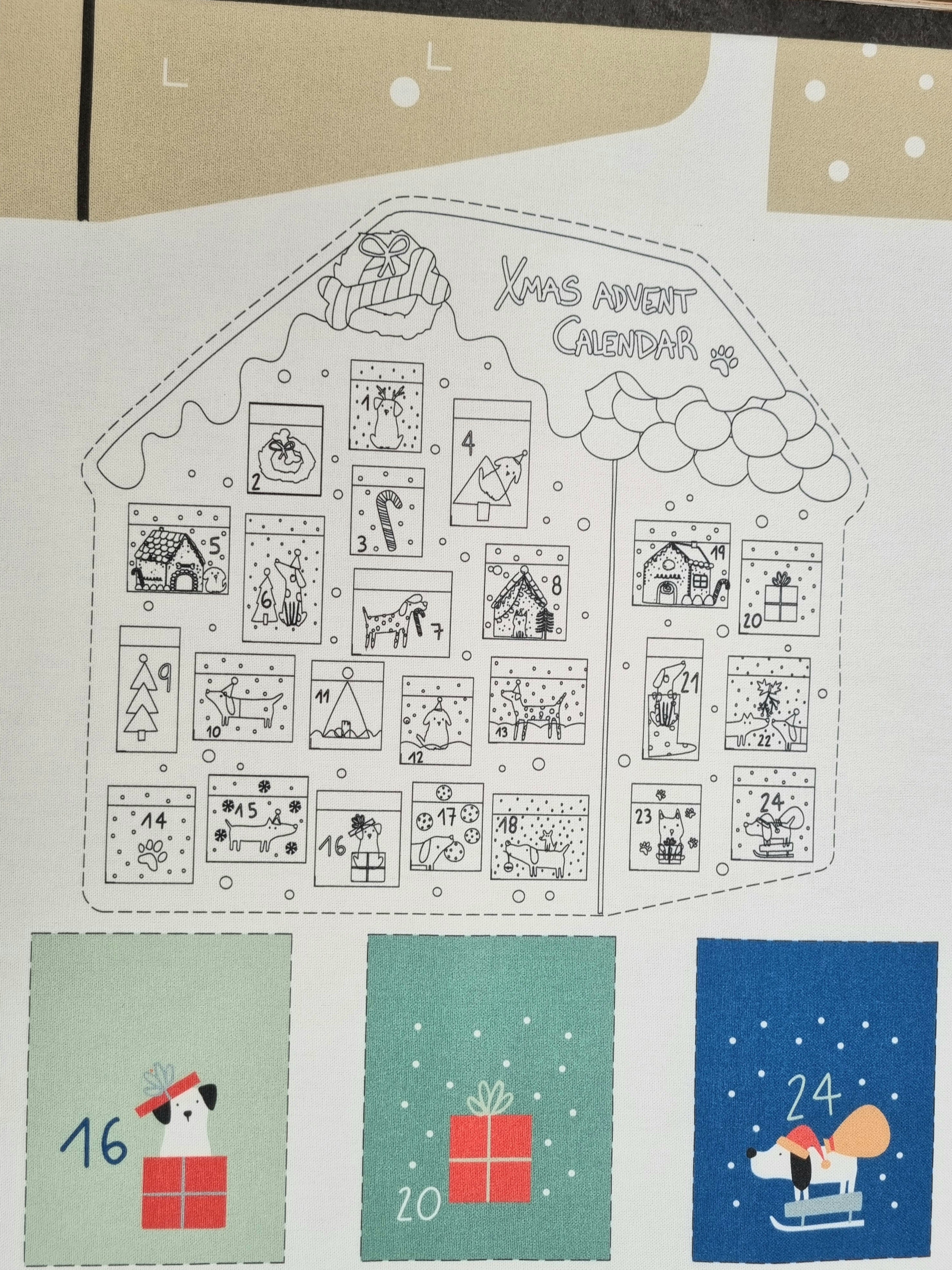 Weihnachtspanel Canvas Malu Stoffhaus Malu - Stoffhaus