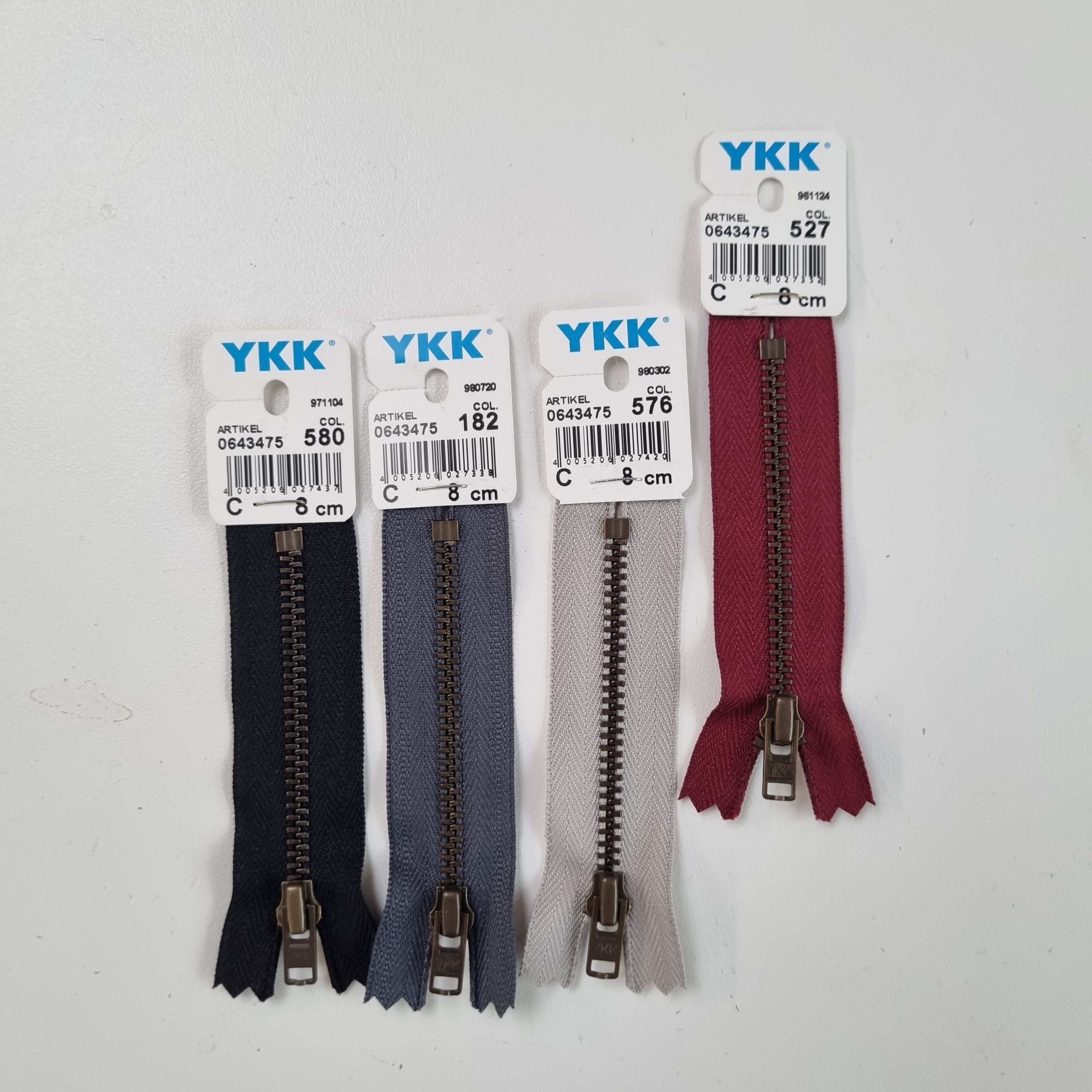 weinrot Metall antik gold nicht teilbar 3mm Reißverschlüsse YKK Malu - Stoffhaus