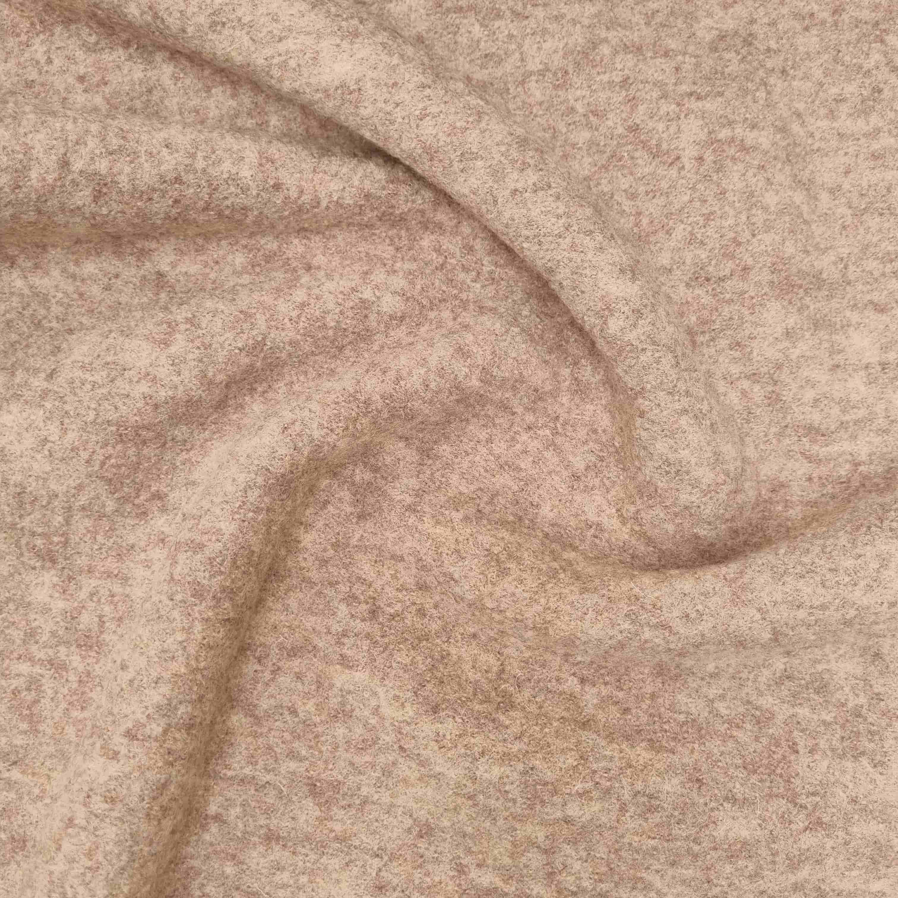 Wollwalk meliert reine Schurwolle Wollwalk Malu Stoffhaus beige meliert Malu - Stoffhaus