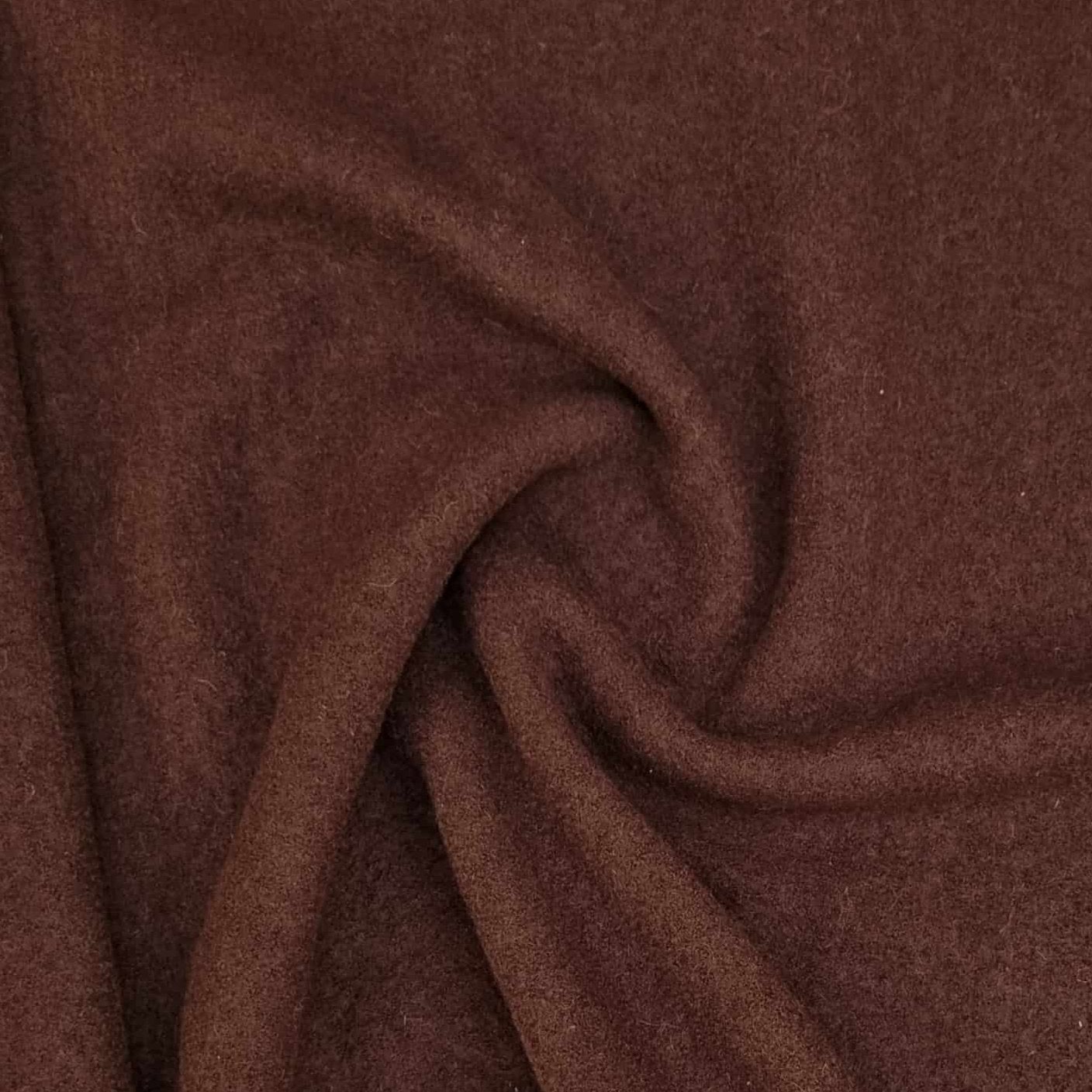 Wollwalk uni reine Schurwolle Wollwalk Malu Stoffhaus Braun Malu - Stoffhaus