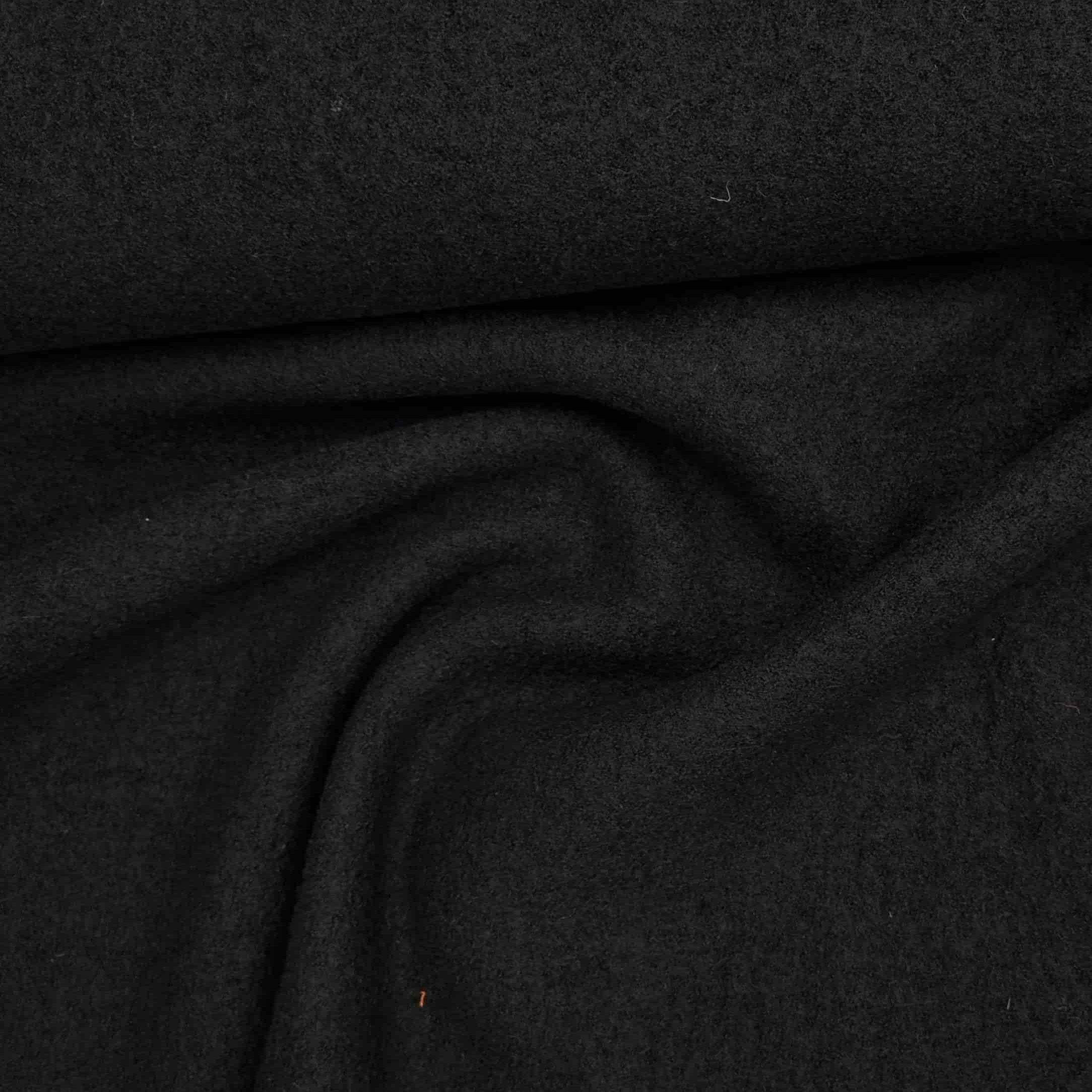 Wollwalk uni reine Schurwolle Wollwalk Malu Stoffhaus Schwarz 000 Malu - Stoffhaus