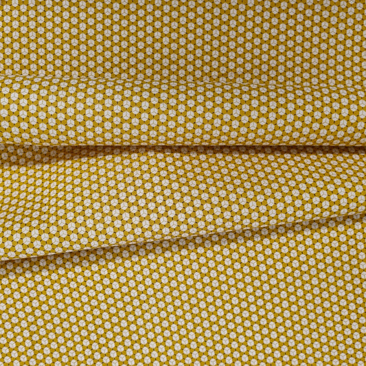 kleines grafisches Muster in gelb/weiß