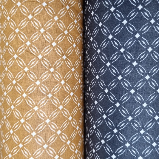 grafisches Muster beschichtete Baumwolle zwei Farben