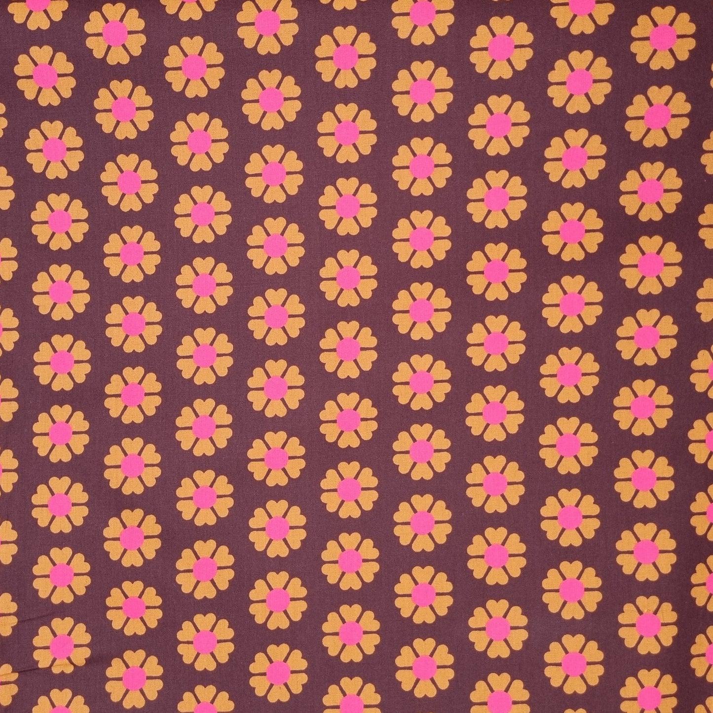 Retroblumen beschichtete Baumwolle zwei Farben