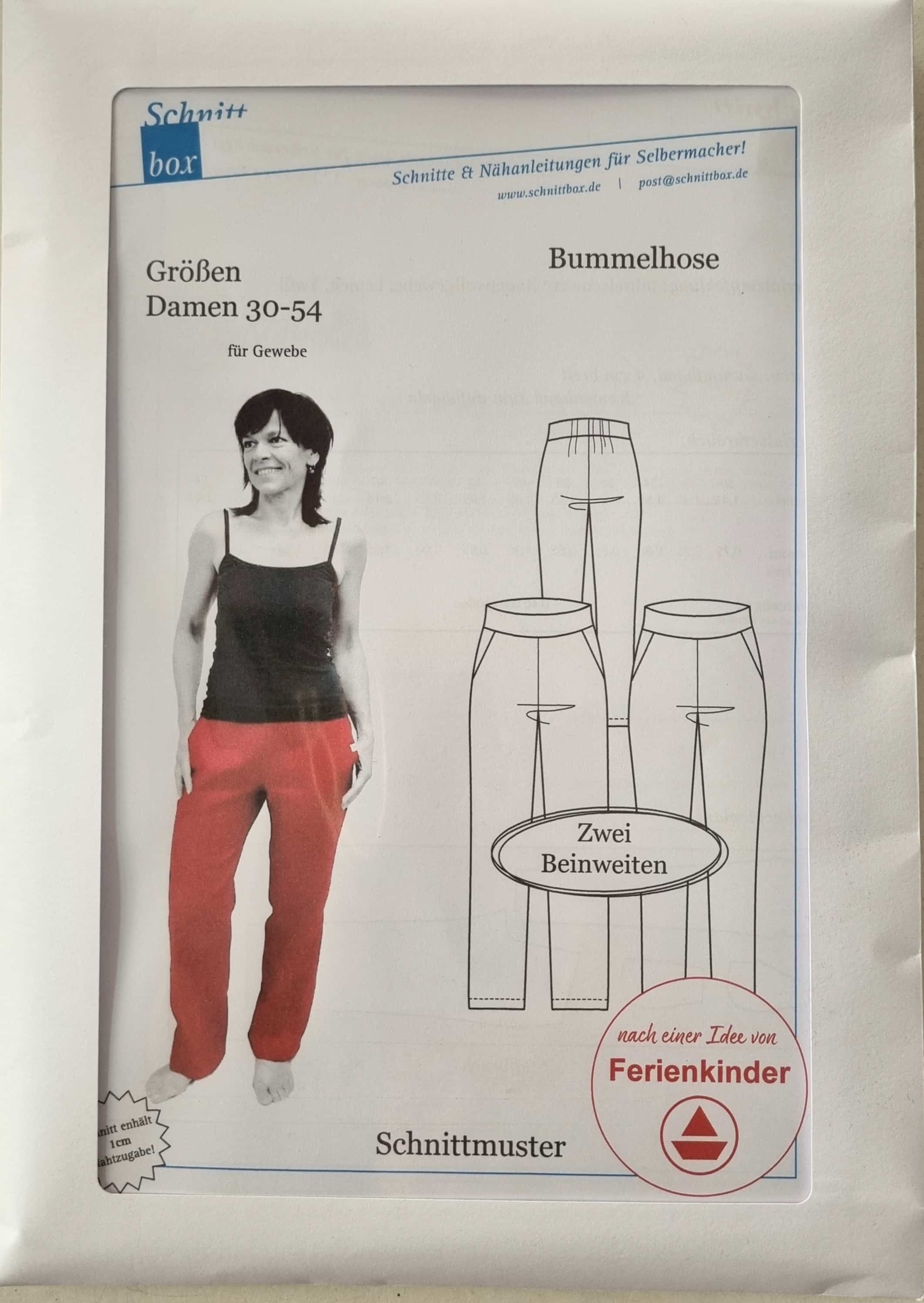 Schnittmuster Bummelhose