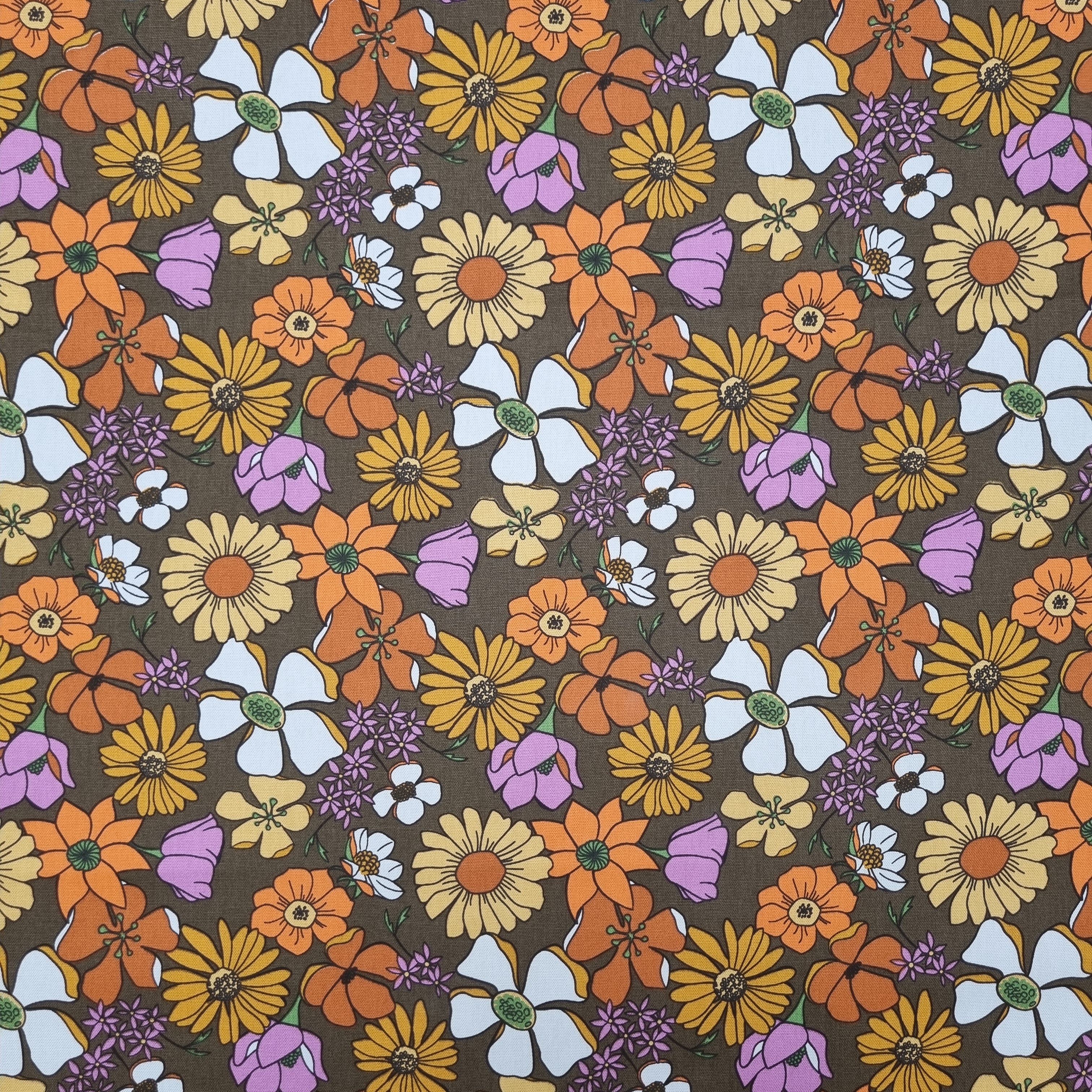 70ger Retromuster auf Canvas Canvas Domotex Malu - Stoffhaus