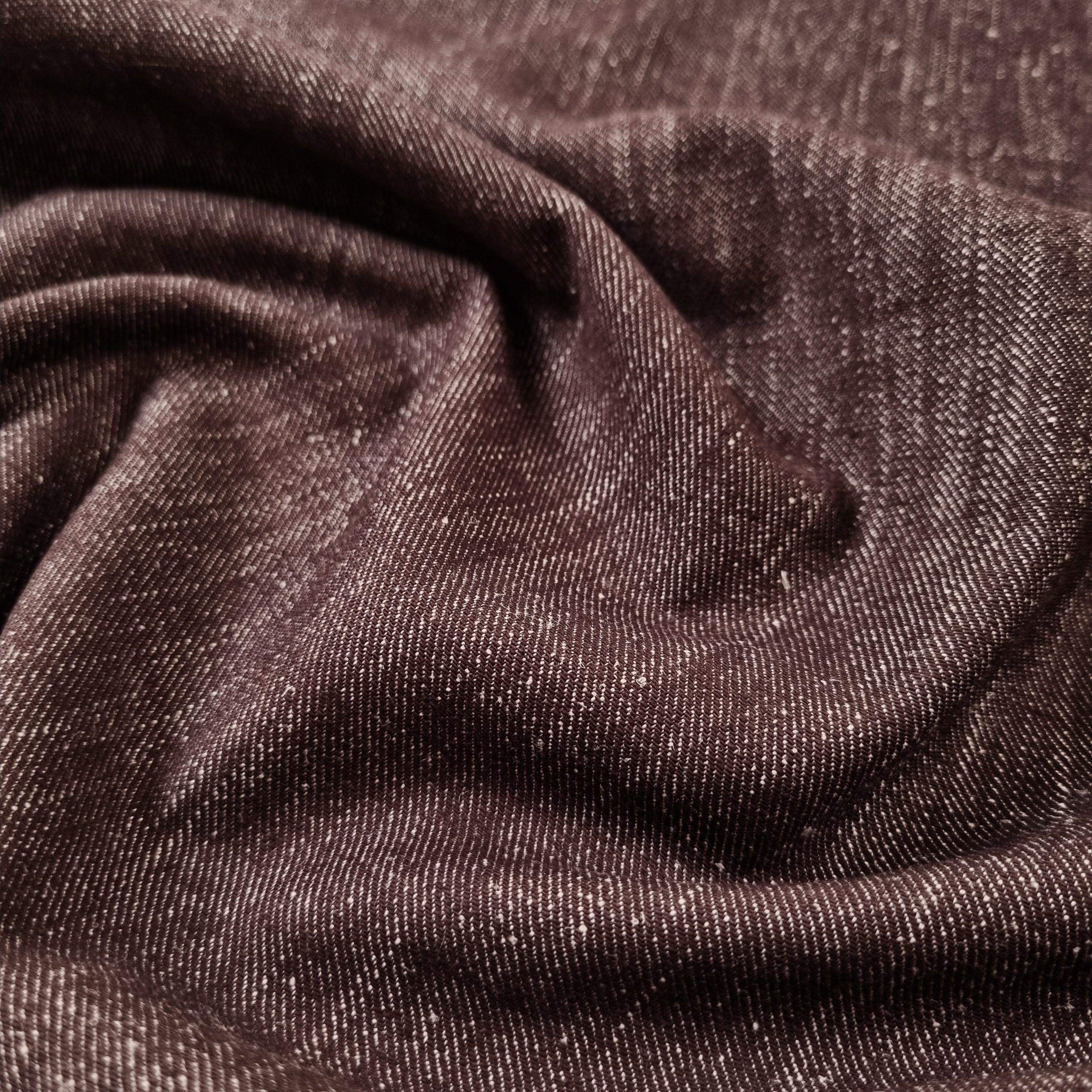 auffällig strukturierter Jeans mit Leinen braun Jeans, neu Knipidee International B.V. Malu - Stoffhaus