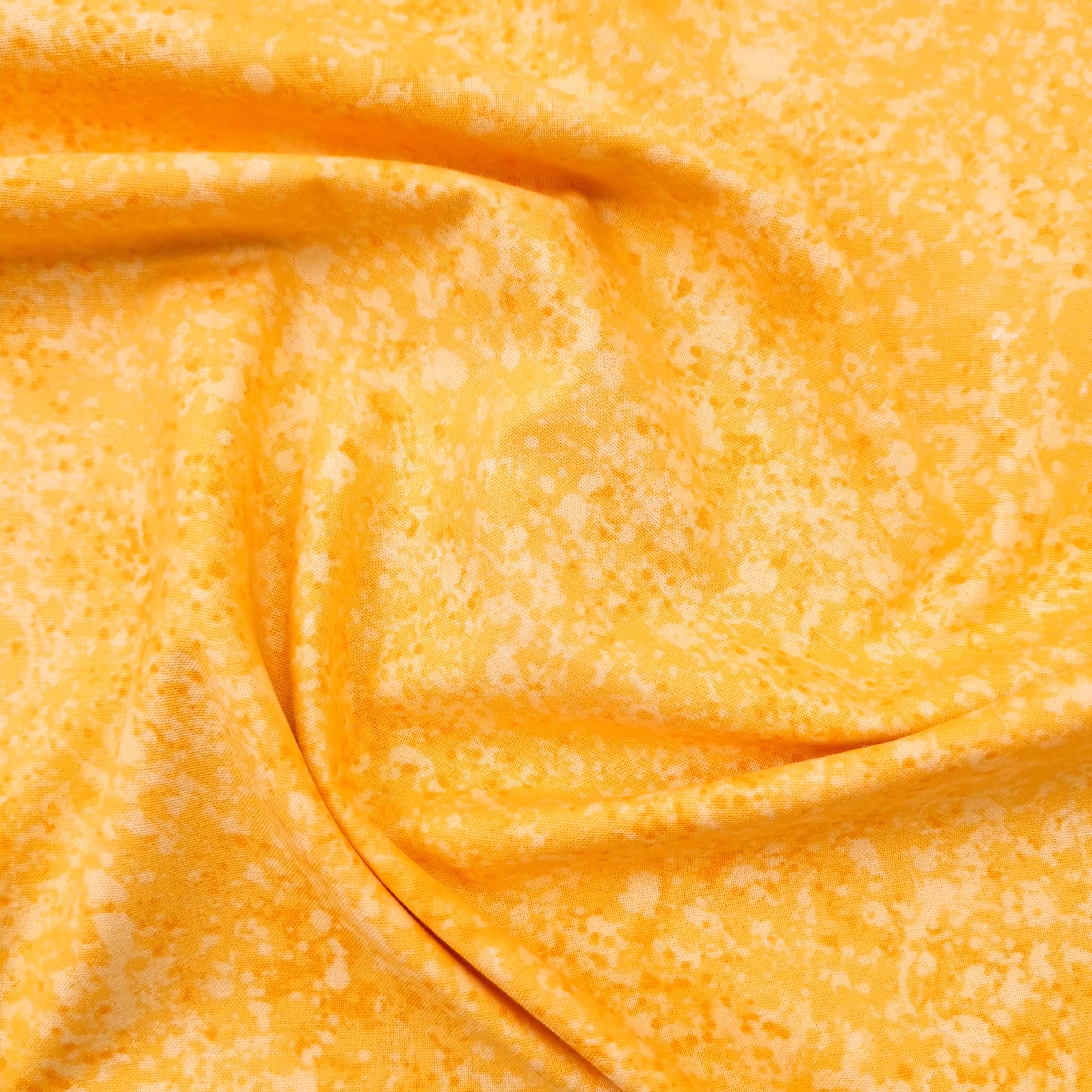 Baumwolldruck gelb marmoriert Webstoff Hemmers Malu - Stoffhaus