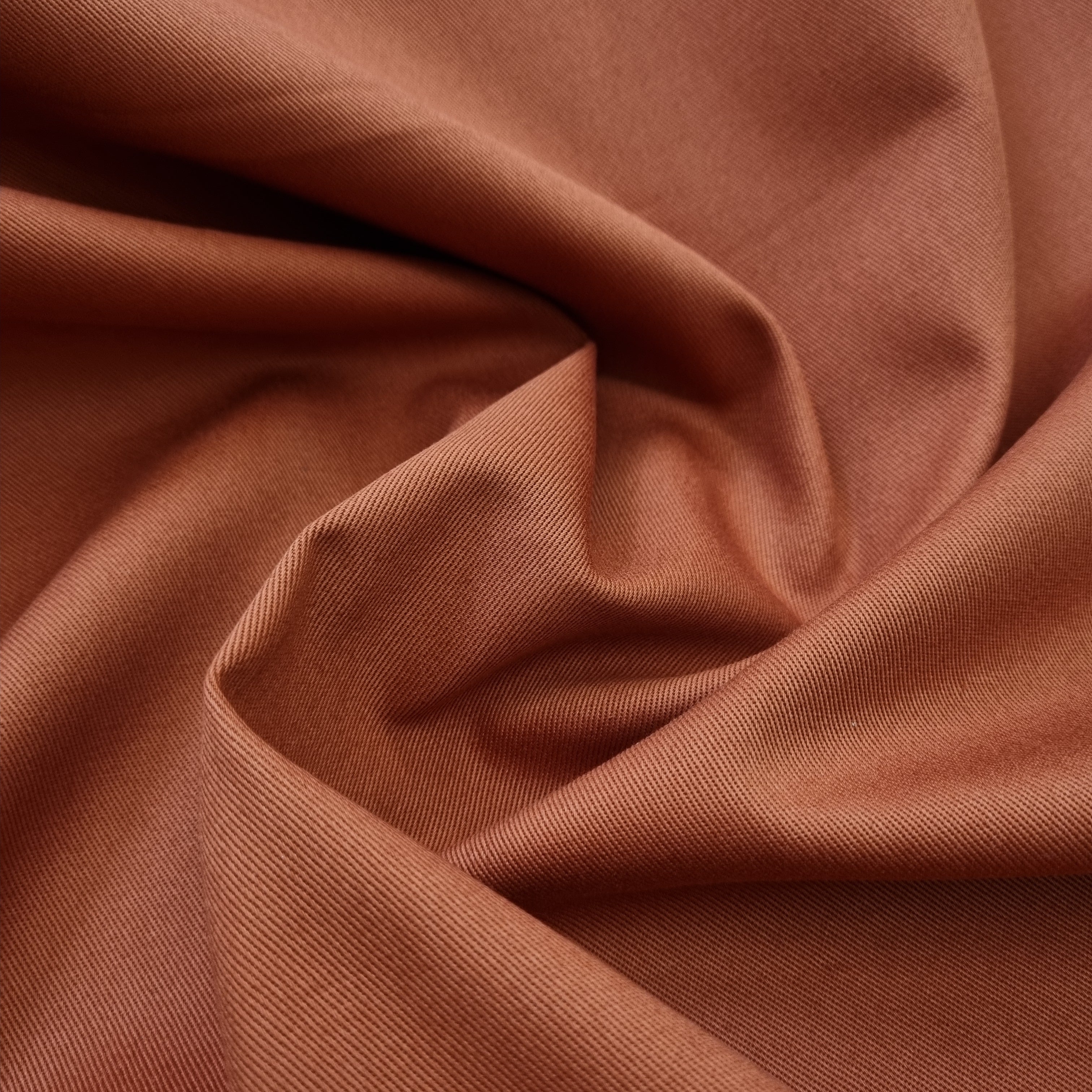 Baumwollgabardine terra Baumwollwebstoff Domotex Malu - Stoffhaus