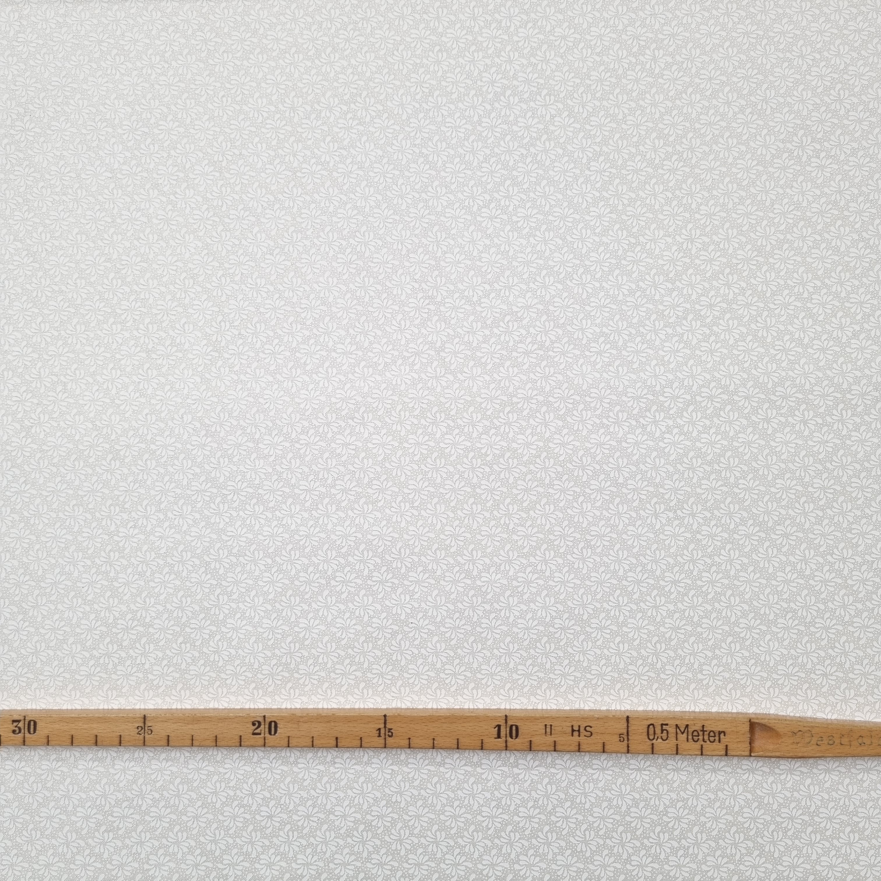 Baumwollwebstoff mit cremefarbenem Muster Webstoff Hemmers Itex Malu - Stoffhaus