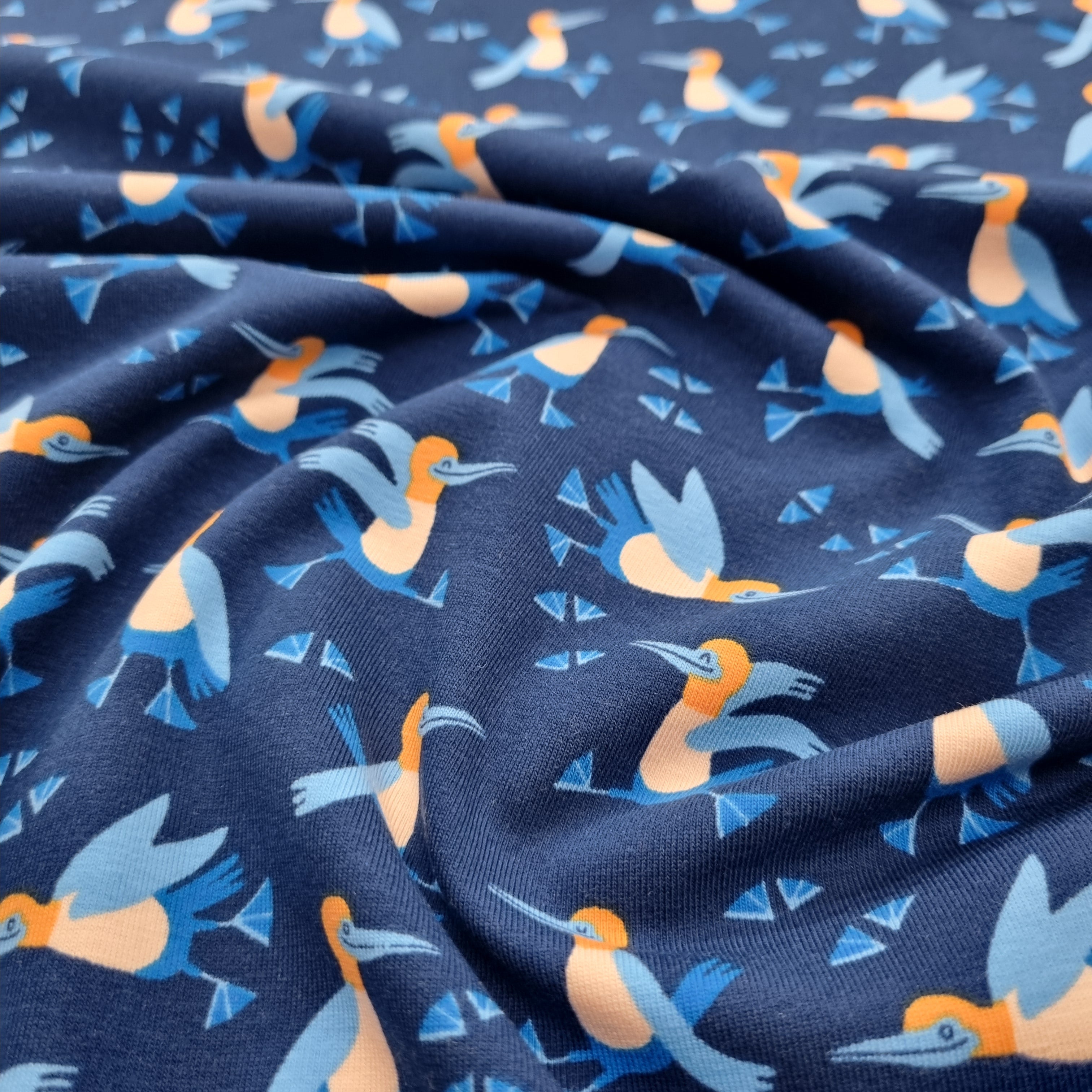 Blaufußtölpel Baumwolljersey Jersey Malu Stoffhaus Malu - Stoffhaus