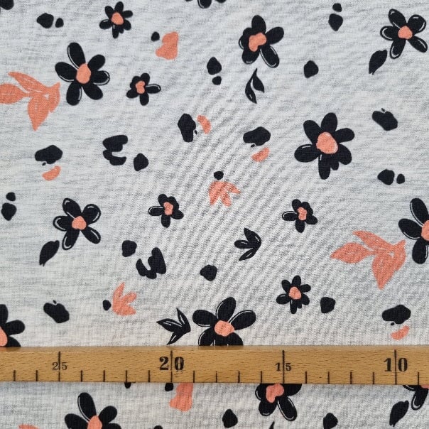Blumendruck auf Baumwolljersey jersey, neu Malu Stoffhaus Malu - Stoffhaus