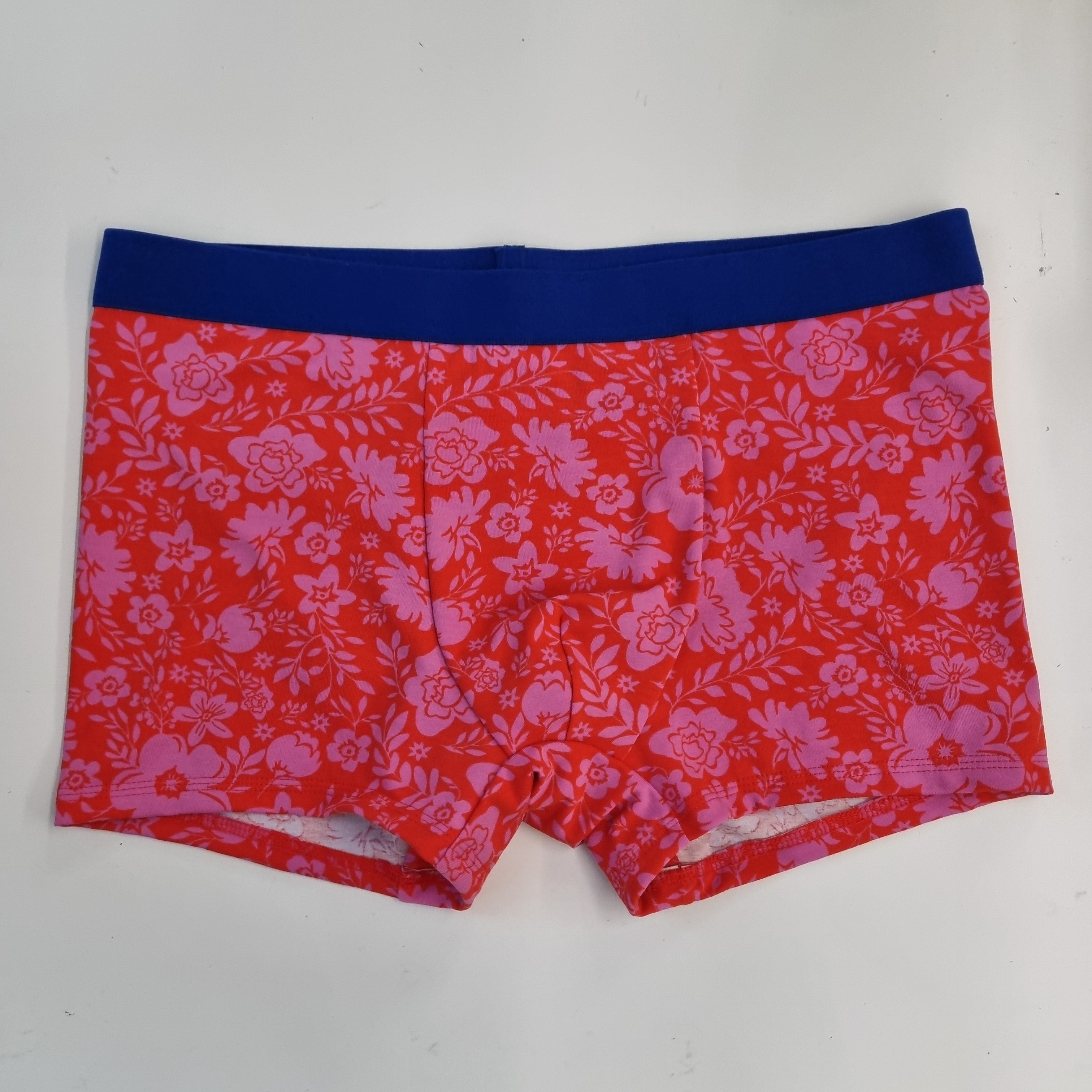 Boxershorts Blüten rot/pink Boxershort Noi per Noi Malu - Stoffhaus