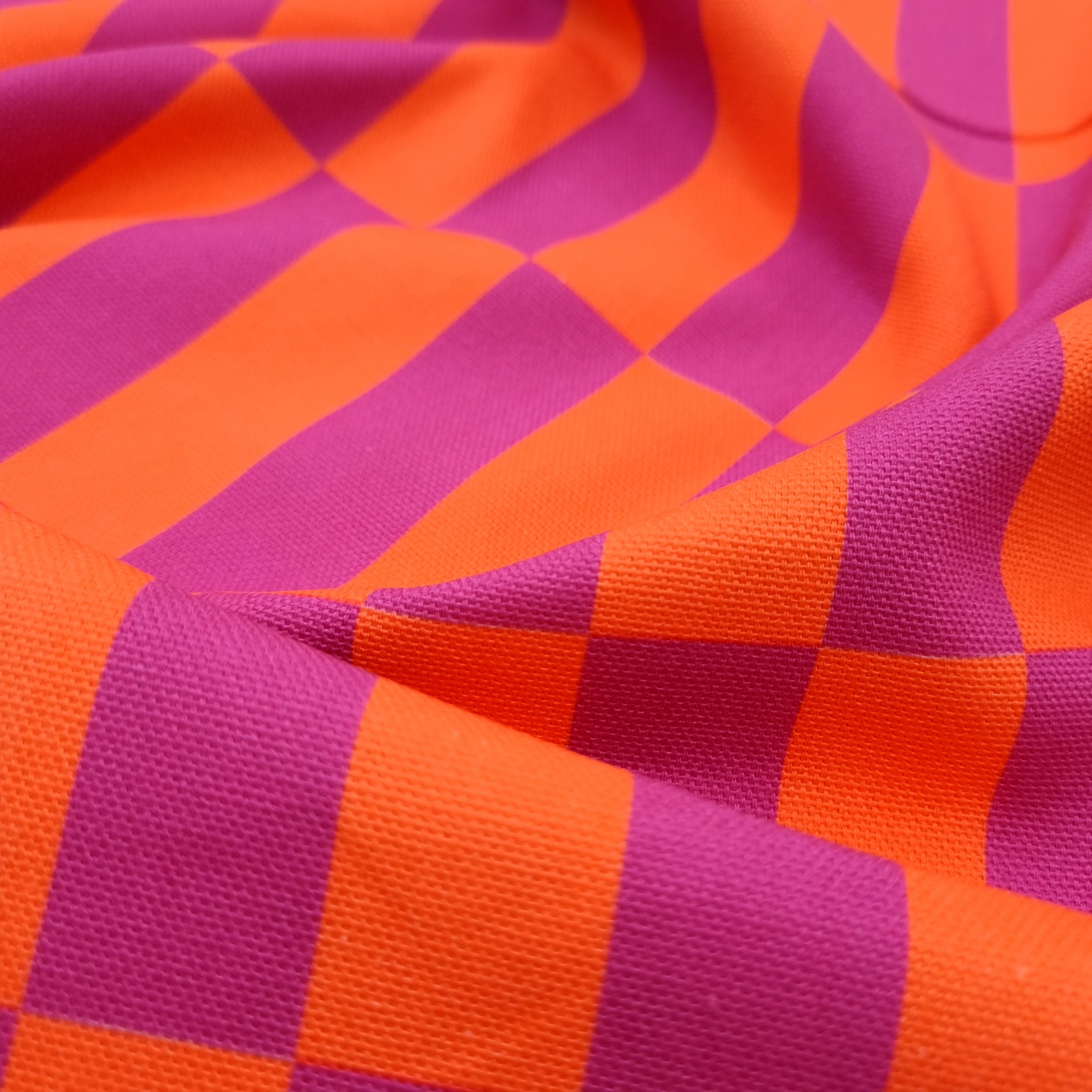 Canvas grafischer Druck lila und orange Canvas PS Fashionfabrics Malu - Stoffhaus