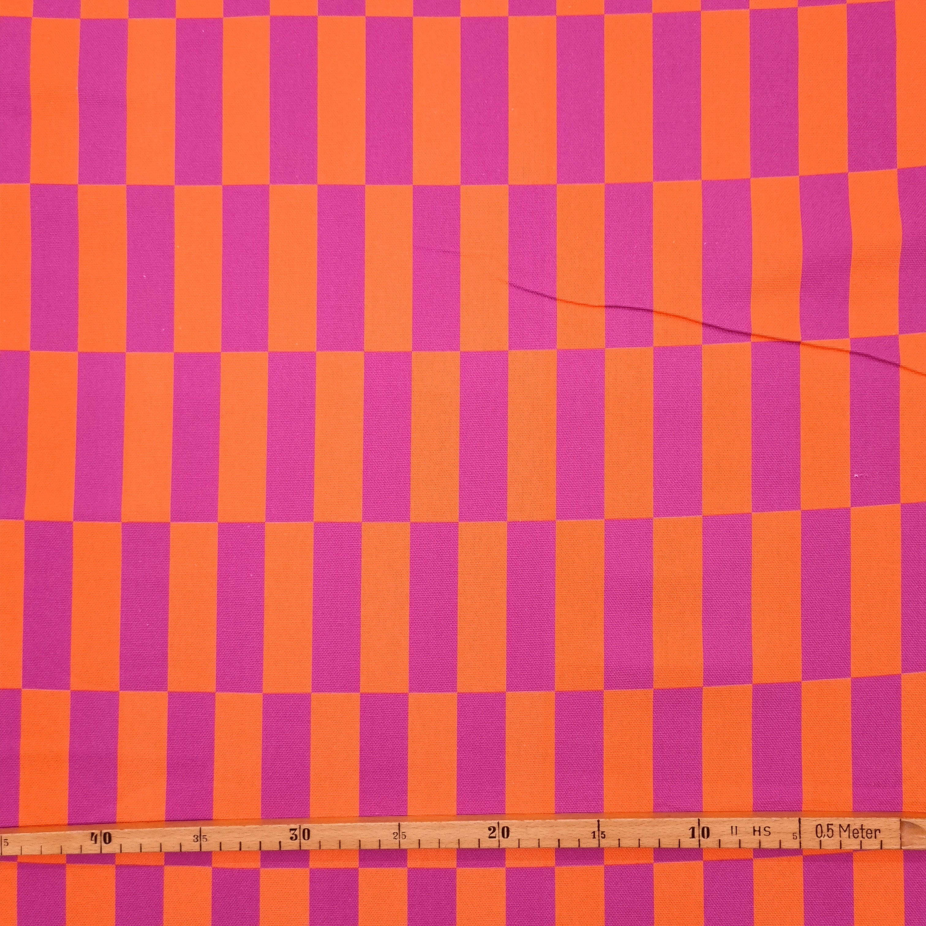 Canvas grafischer Druck lila und orange Canvas PS Fashionfabrics Malu - Stoffhaus
