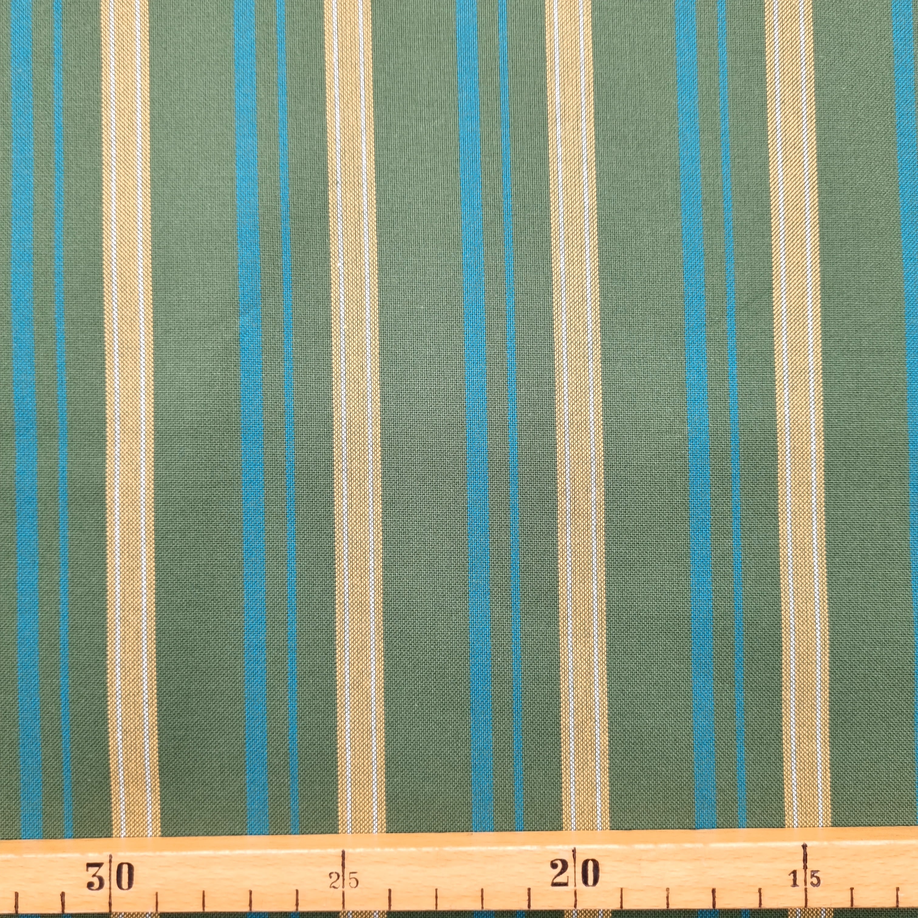 durchgewebte Streifen grün/bunt Westfalenstoffe Webstoff Westfalenstoffe Malu - Stoffhaus