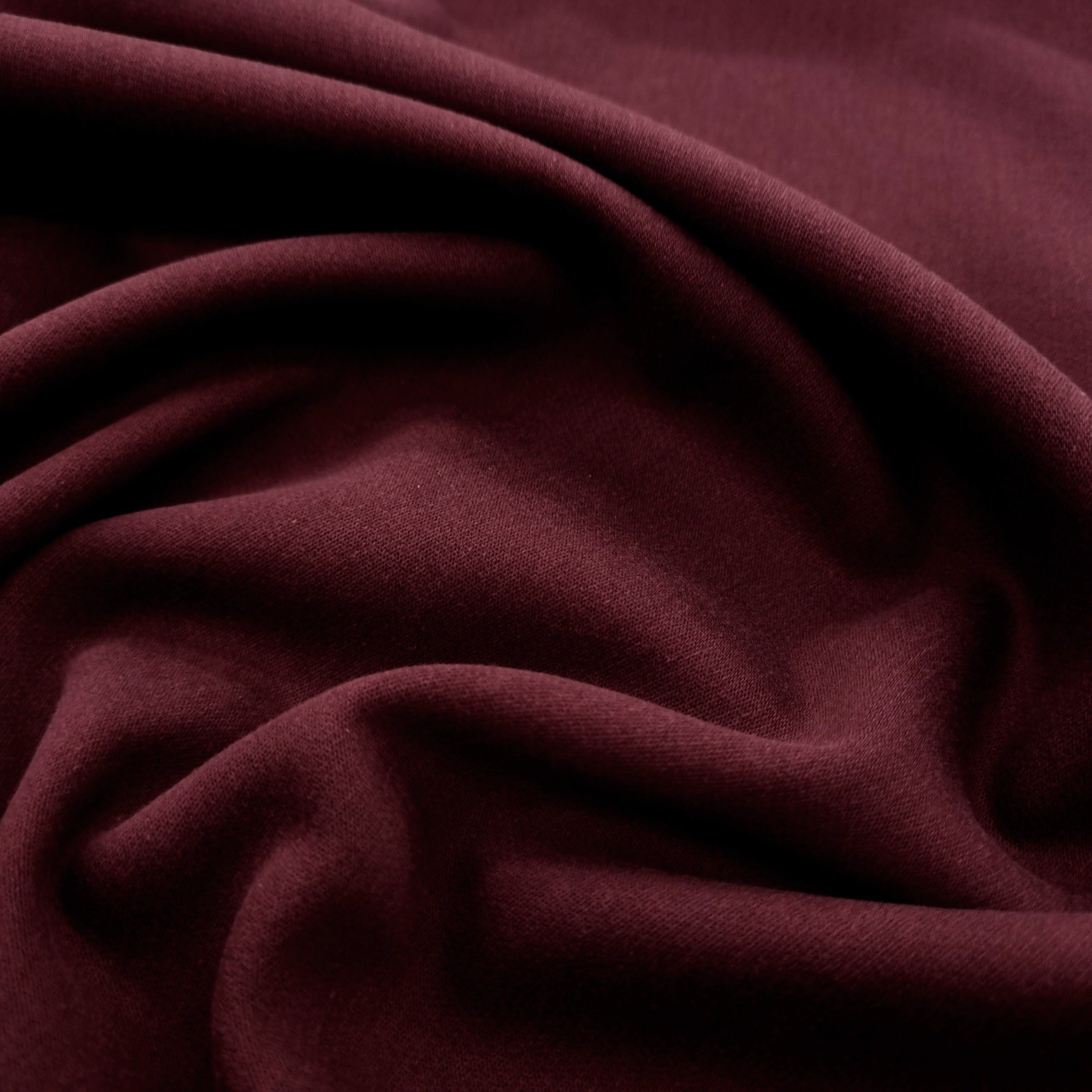 edler Lyocell Cotton Terry bordeaux Sweat, neu Knipidee International B.V. Malu - Stoffhaus