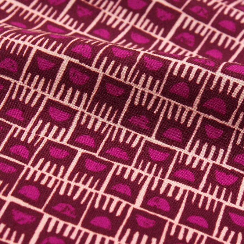 Eglantine et Zoé - Dam-Viskosestoff in Magentarot: 10 M Eglantine et Zoé Malu - Stoffhaus
