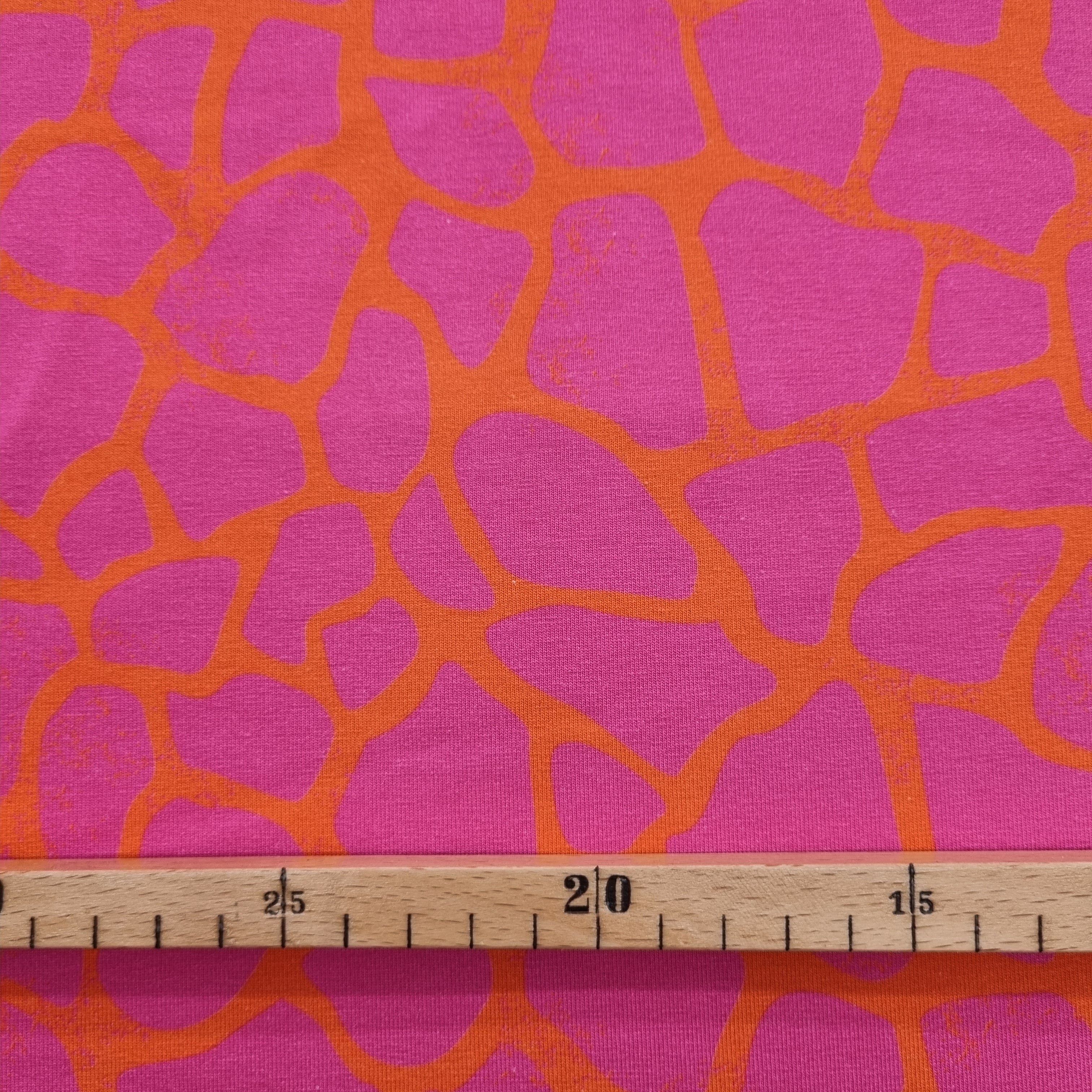 Eigenproduktion NeonGiraffe Biobaumwolljersey Eigenproduktion, neu Malu Stoffhaus - Nähschule - Atelier Malu - Stoffhaus