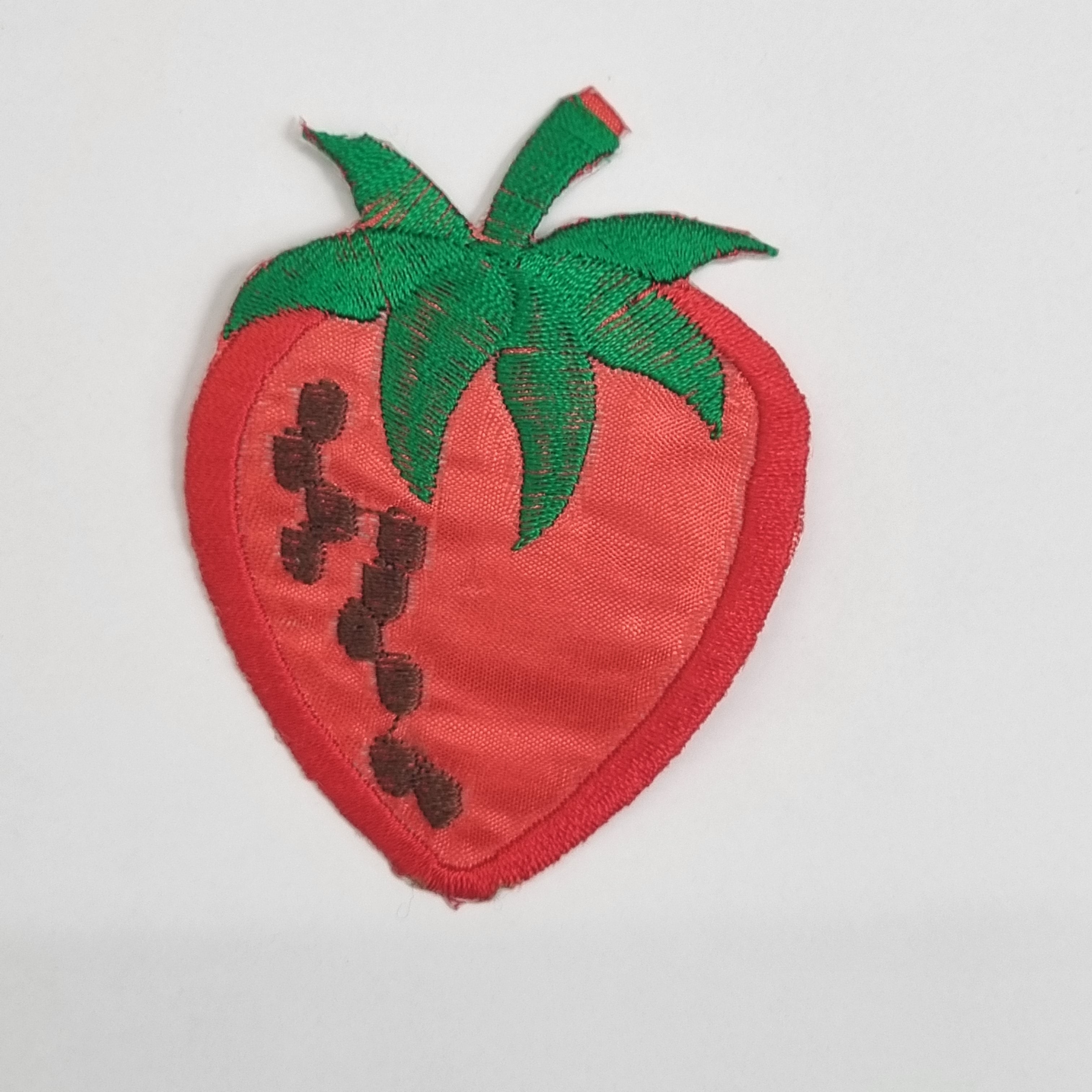 Erdbeere Applikation Kurzware neu Malu Stoffhaus Malu - Stoffhaus
