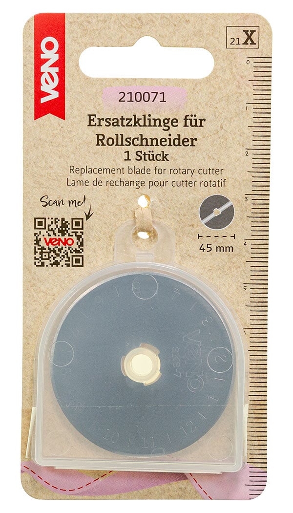 Ersatzklingen für Rollschneider 45mm Veno Kurzware Veno Malu - Stoffhaus