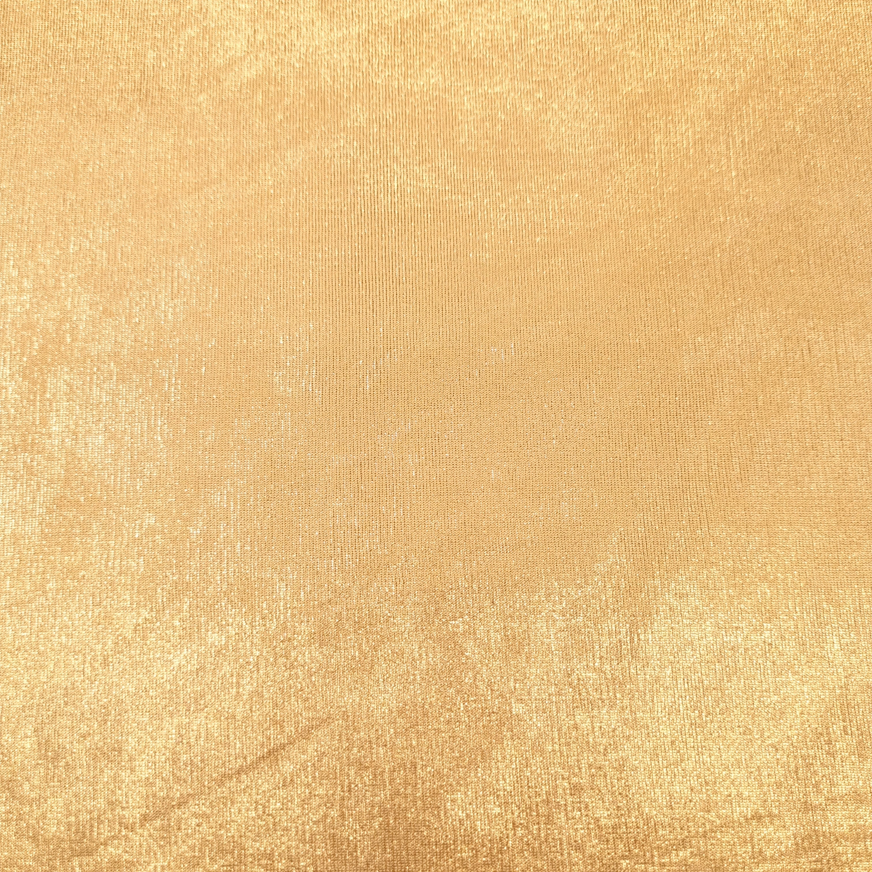 goldglänzender Feinstrick jersey, neu Hemmers Itex Malu - Stoffhaus