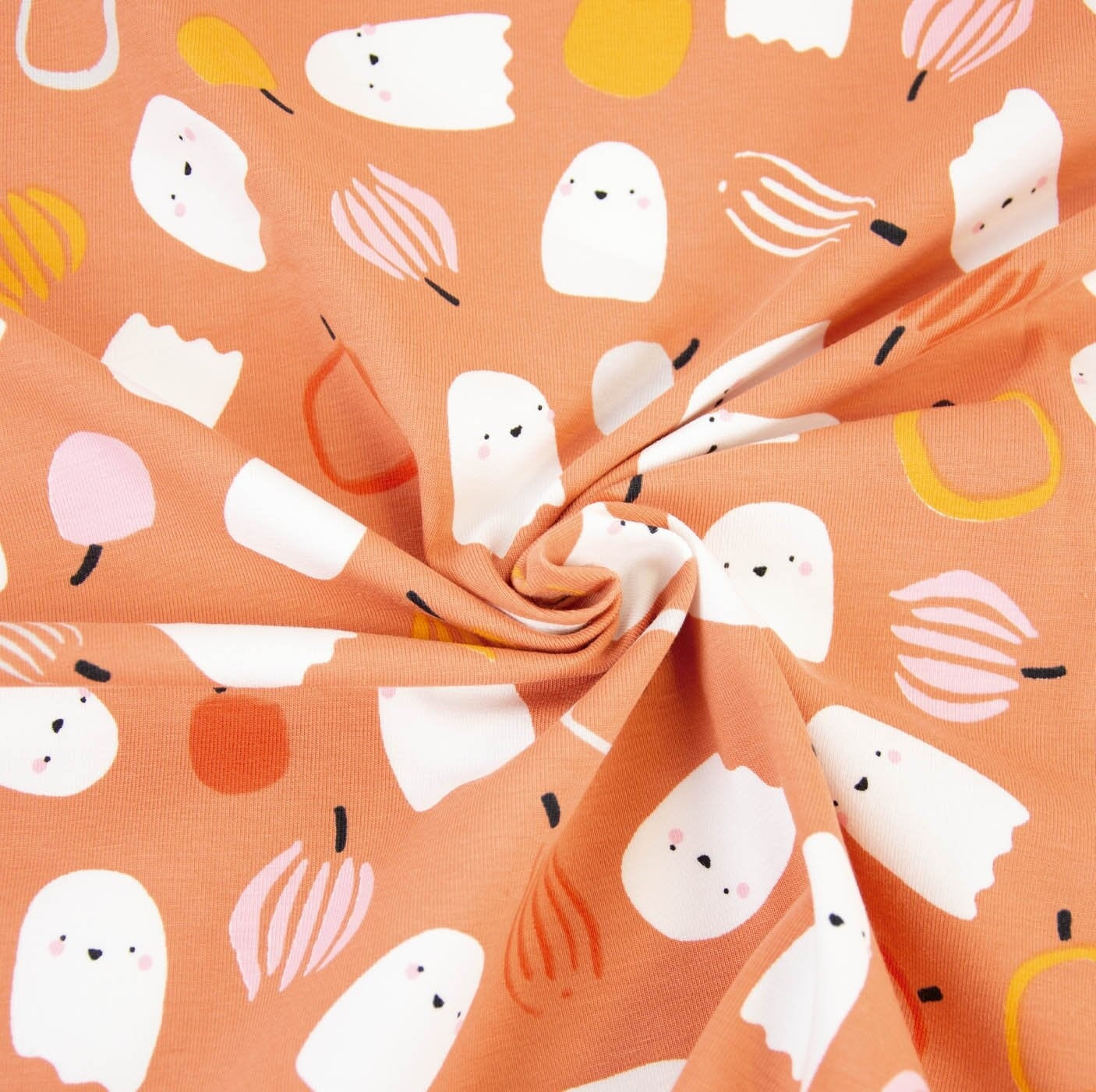Halloween Ghost Baumwolljersey Jersey Malu Stoffhaus Malu - Stoffhaus