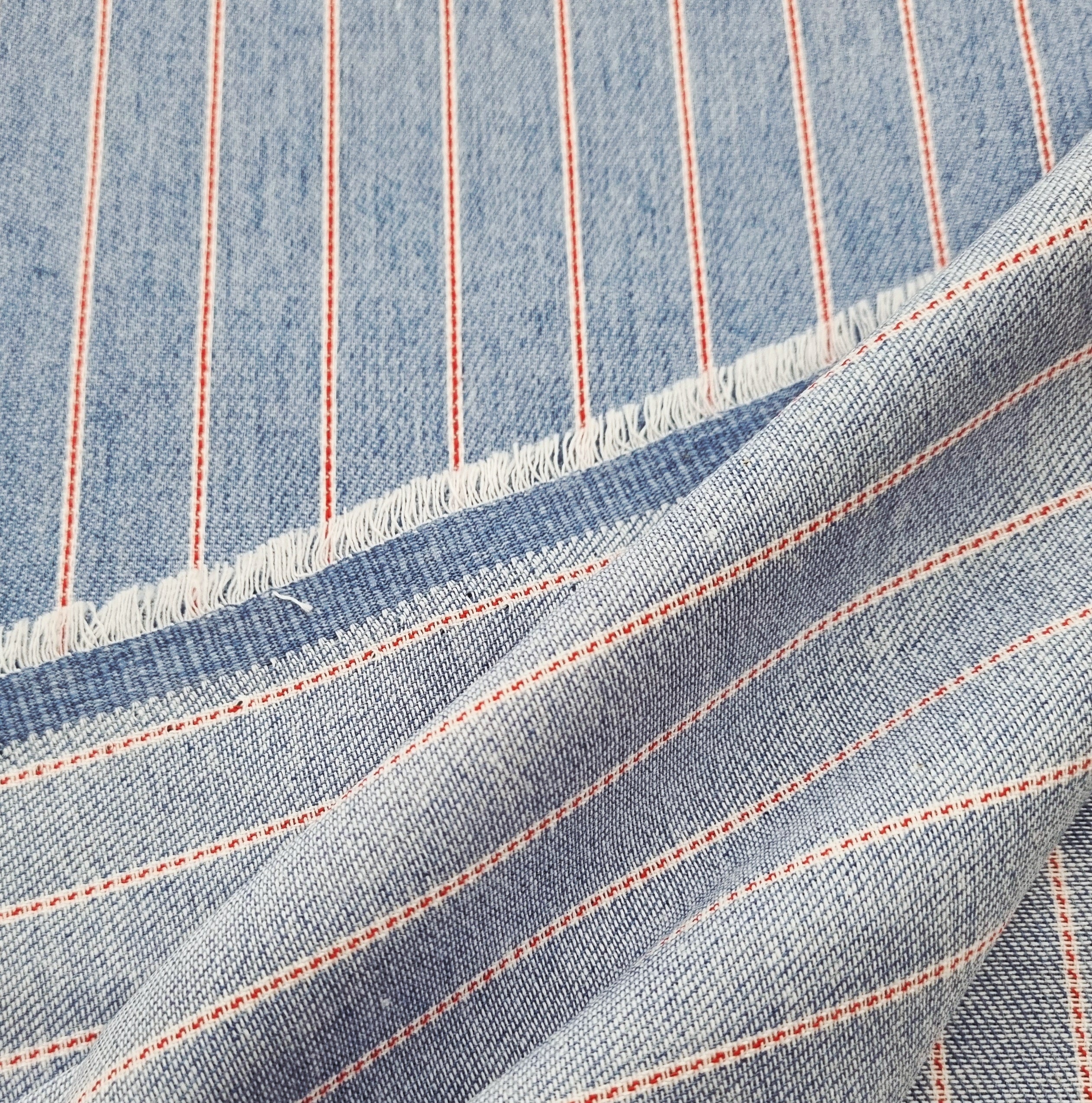 Jeans mit Längsstreifen Webstoff, neu Verhees Malu - Stoffhaus