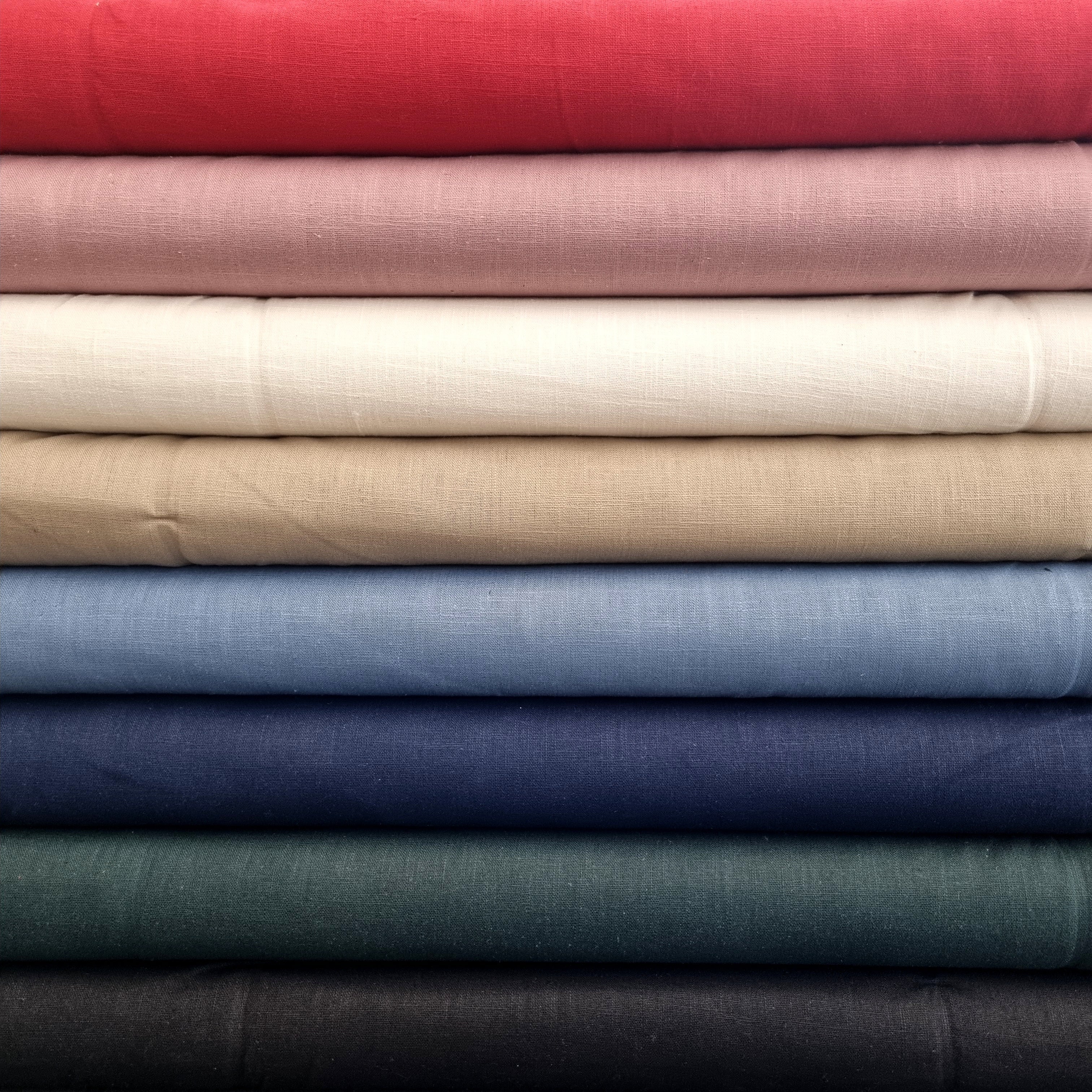Leinen uni verschiedene Farben Musselin, neu Swafing Malu - Stoffhaus