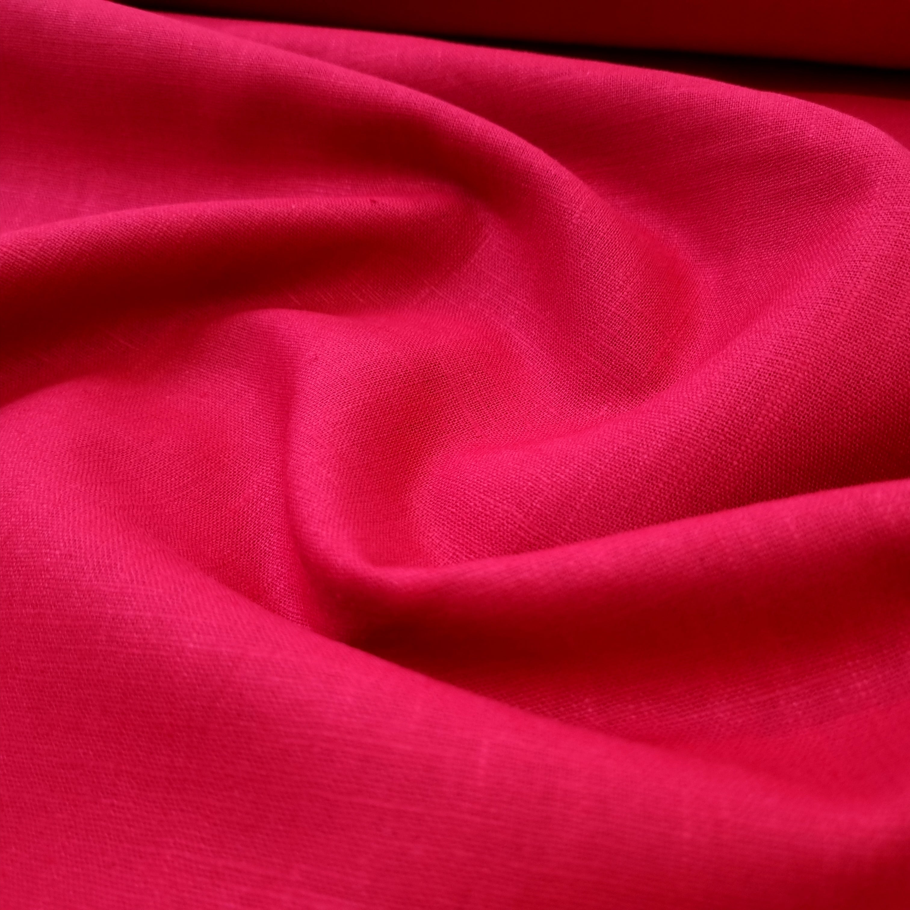 Leinen uni verschiedene Farben Musselin, neu Swafing rot19-1662 Malu - Stoffhaus