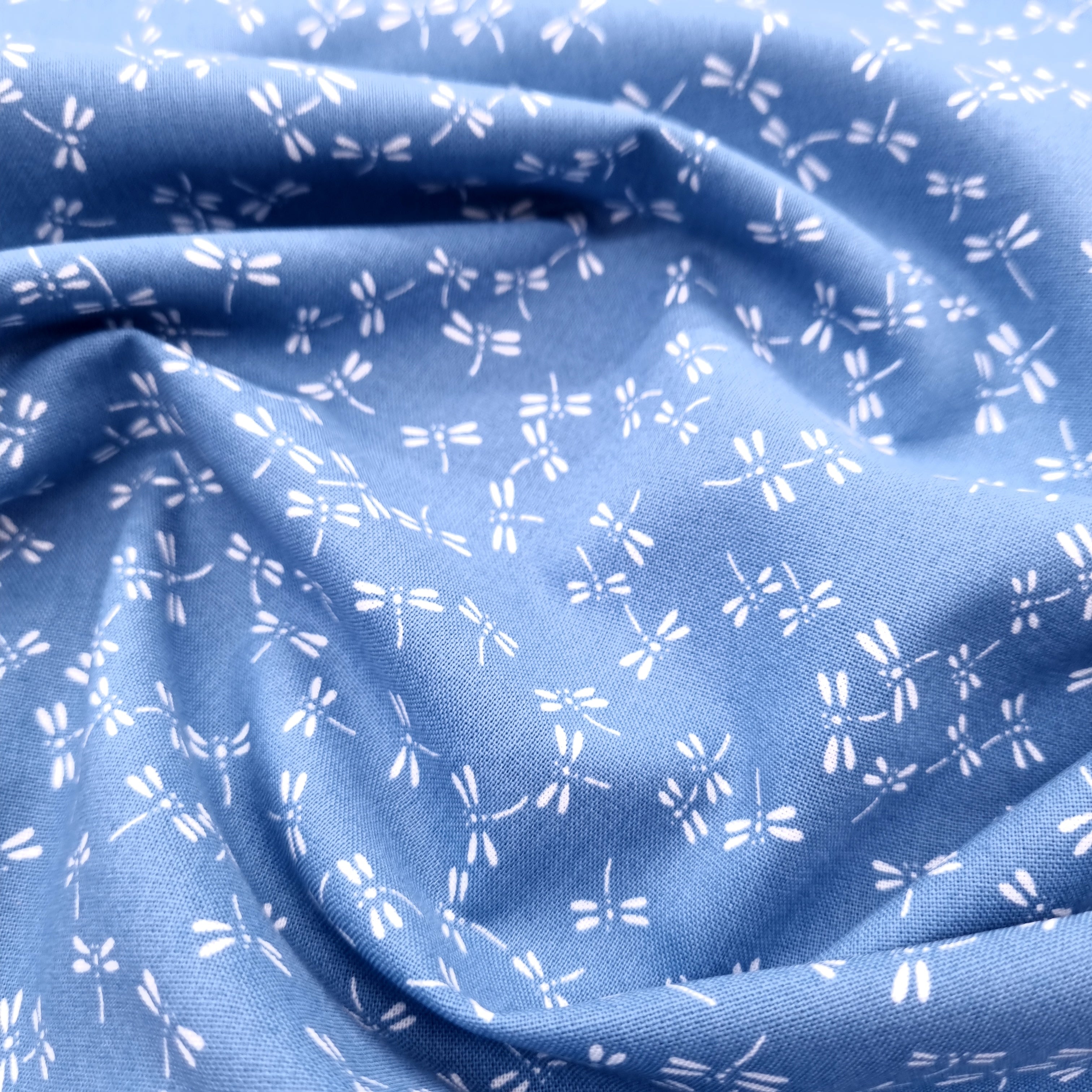 Libelle staubblau Westfalenstoffe Webstoff Malu Stoffhaus Malu - Stoffhaus